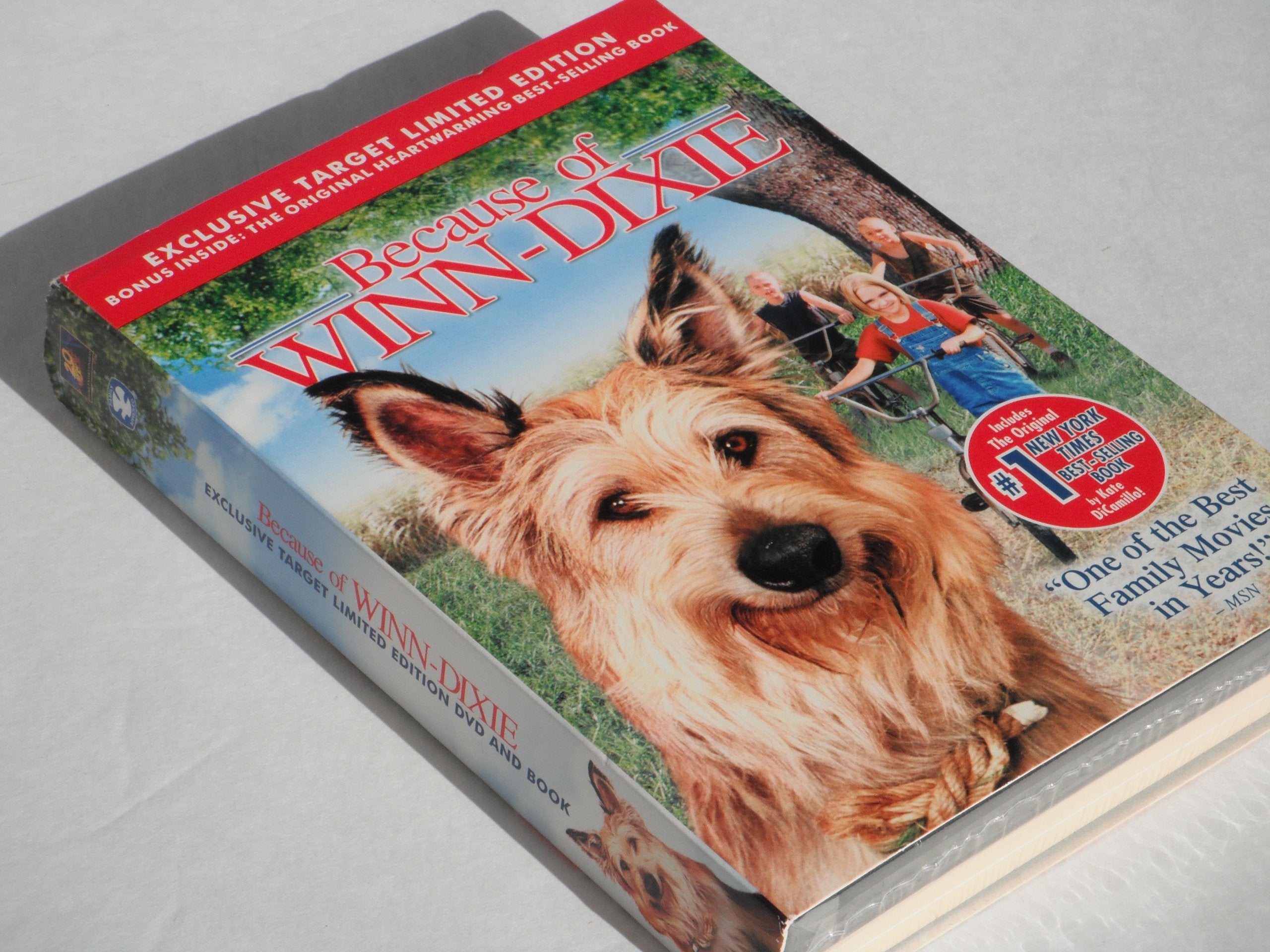 EXCLUSIVE TARGET LIMITED EDITION Because of WINN-DIXIE DVD and ORIGINAL PAPERBACK BOOK