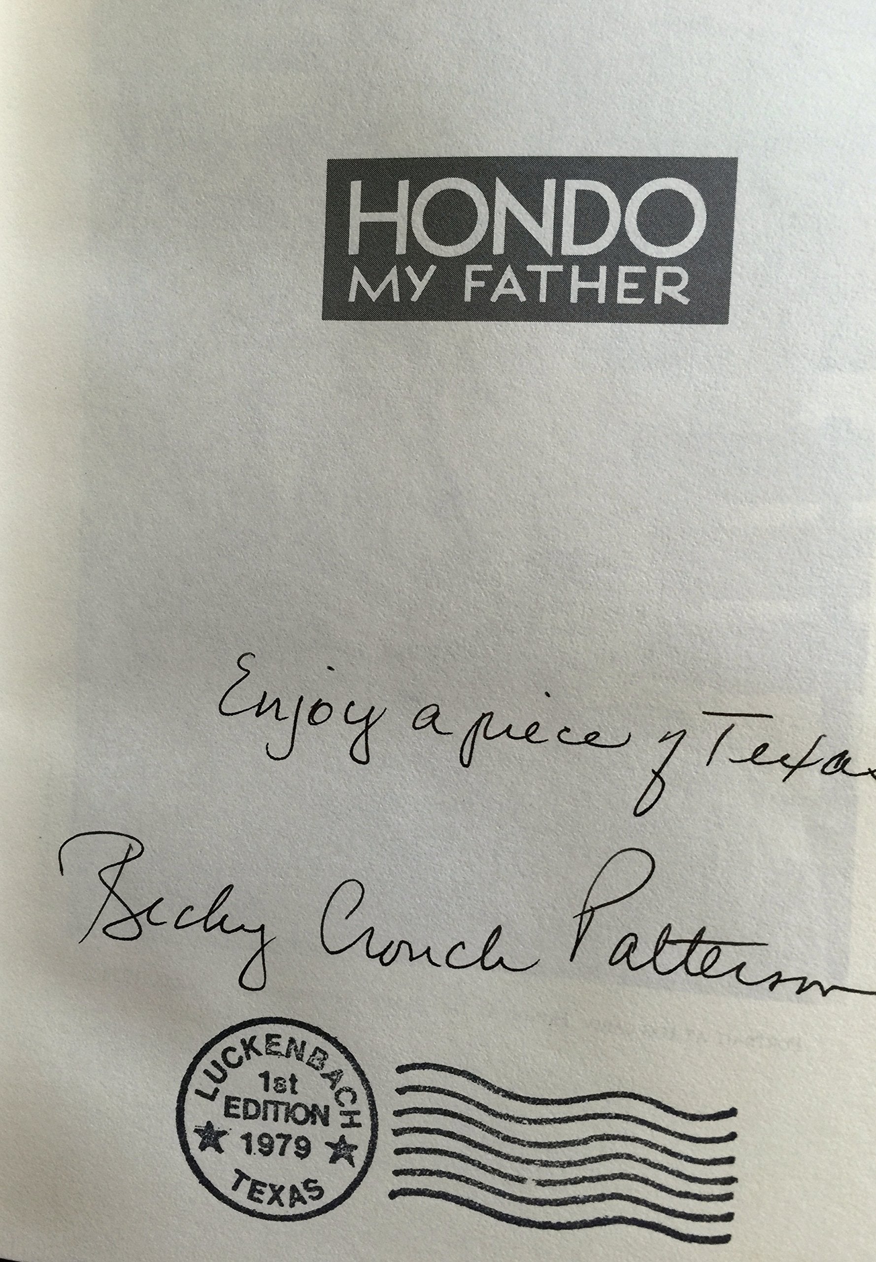 Hondo: My Father used book depot