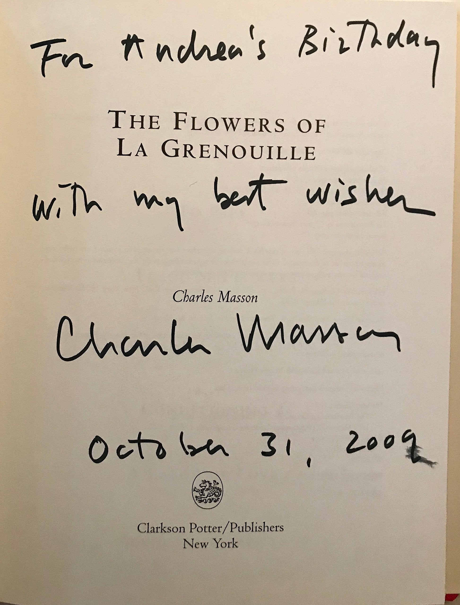 The Flowers of La Grenouille used book depot