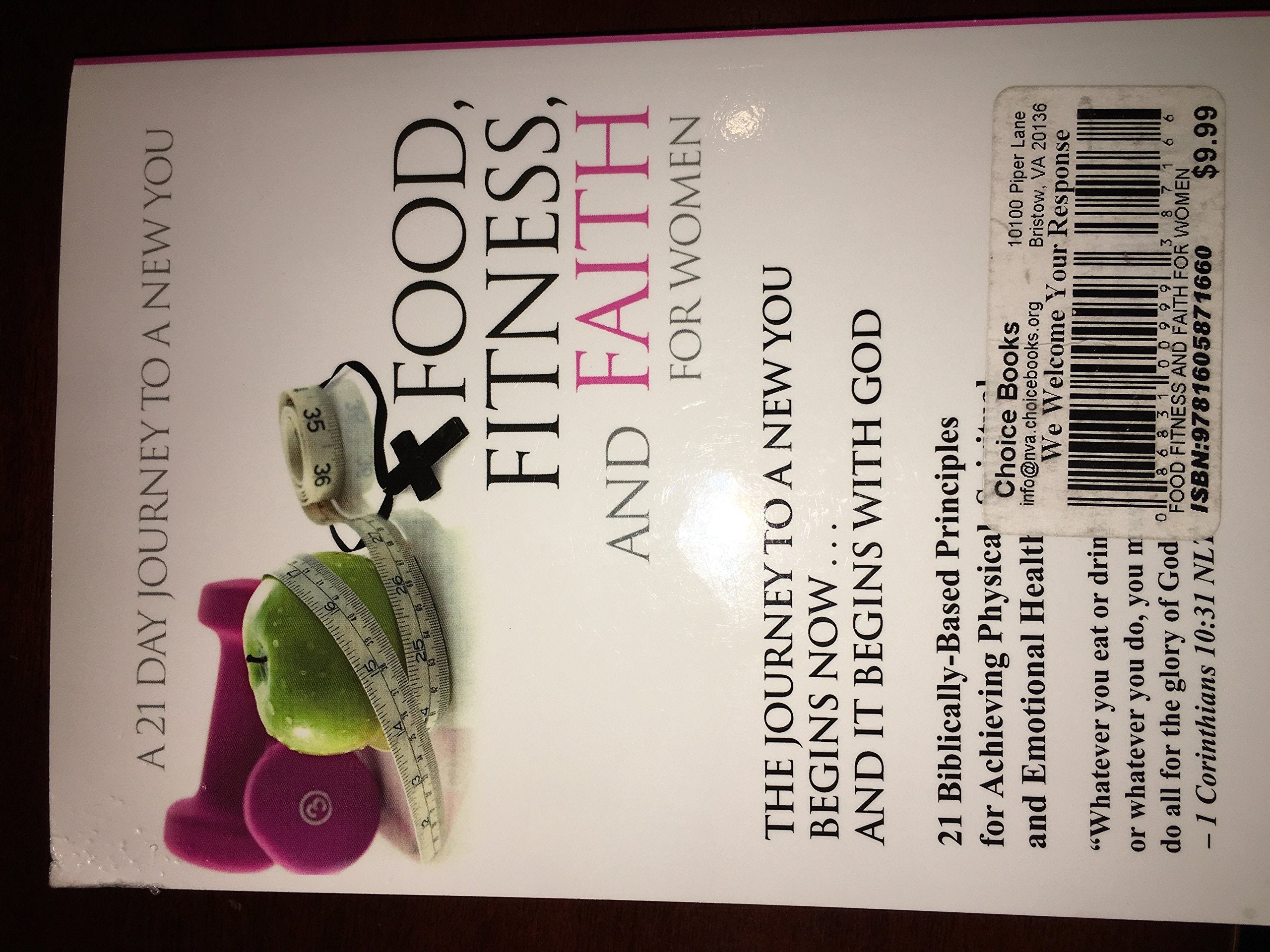 Food, Fitness & Faith For Women used book depot