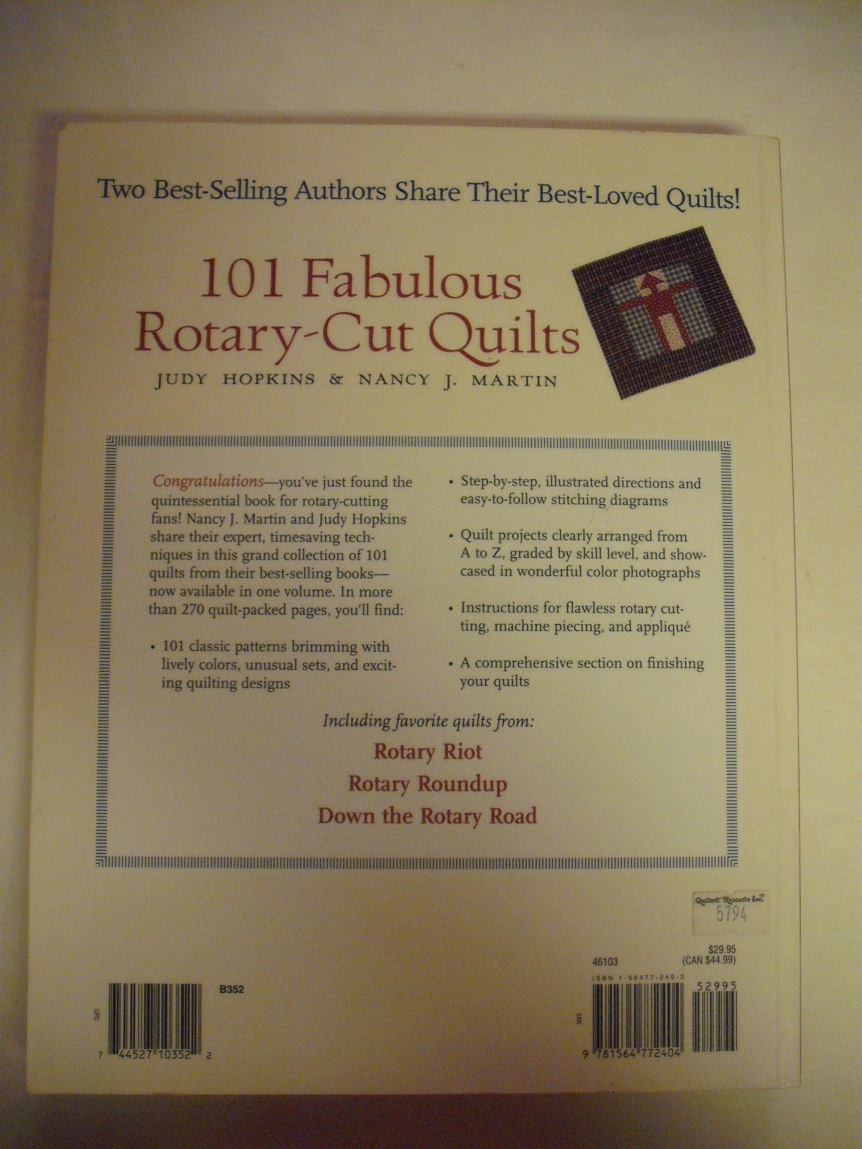 101 Fabulous Rotary-Cut Quilts used book depot
