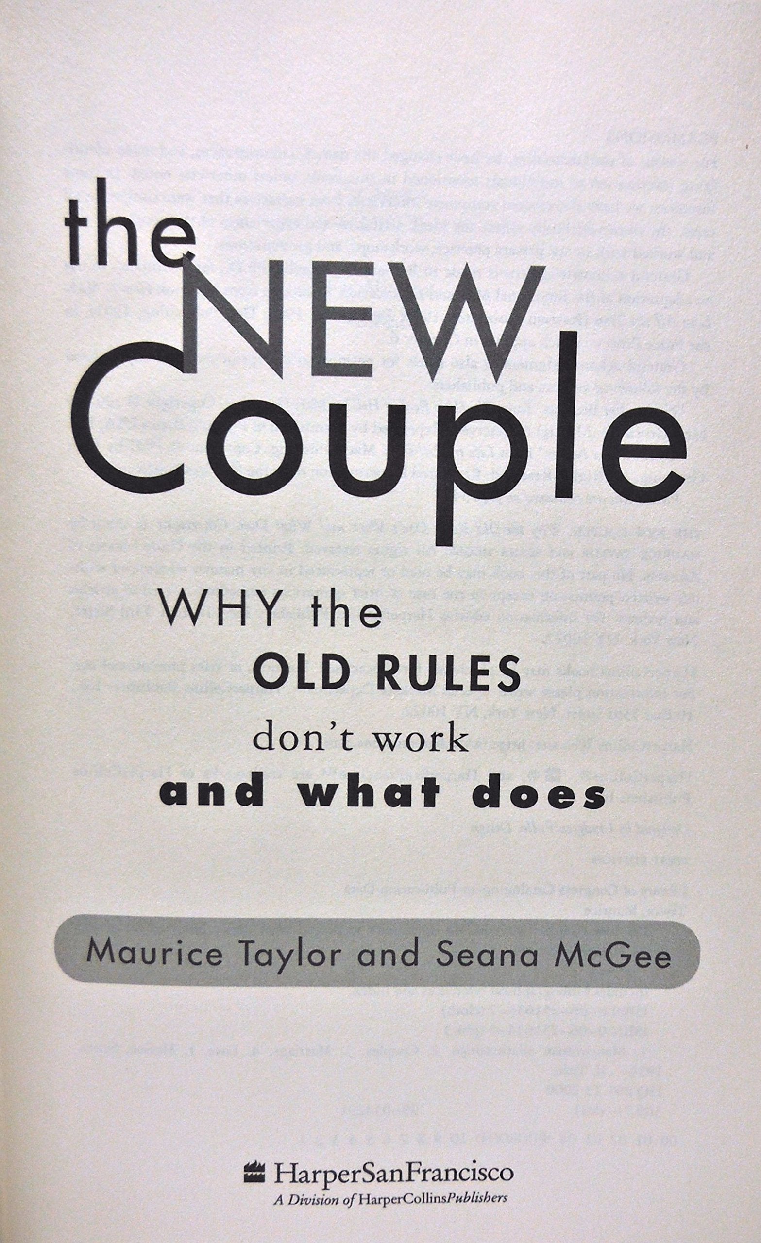 The New Couple: Why the Old Rules Don't Work and What Does used book depot
