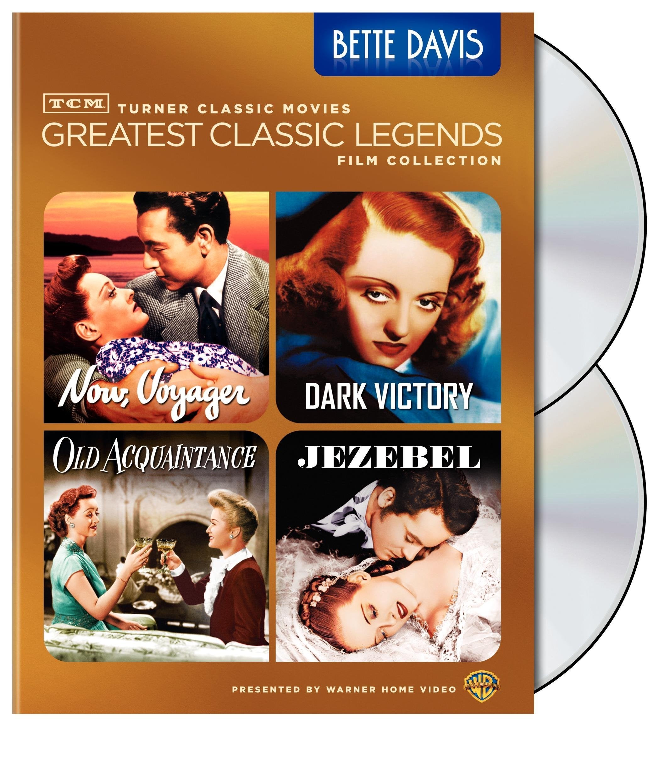 TCM Greatest Classic Film Collection: Legends - Bette Davis (Now, Voyager / Dark Victory / Old Acquaintance / Jezebel) used book depot