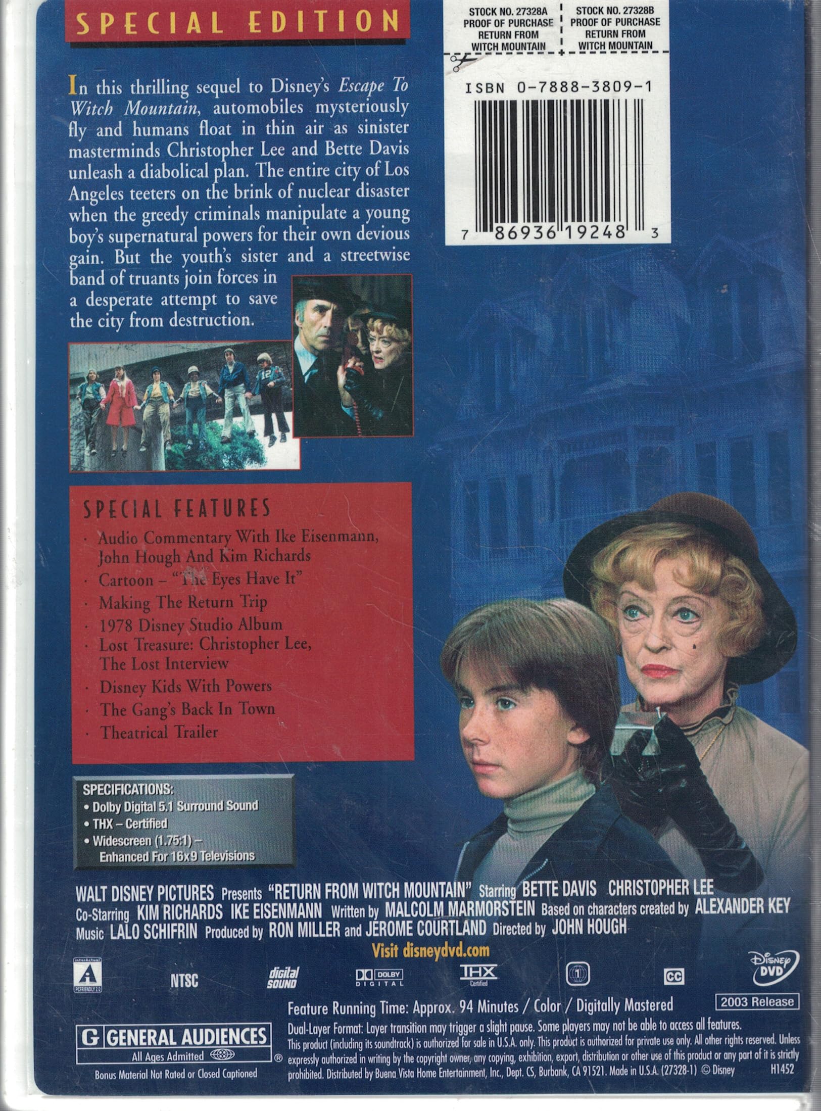 Return from Witch Mountain (Special Edition) used book depot