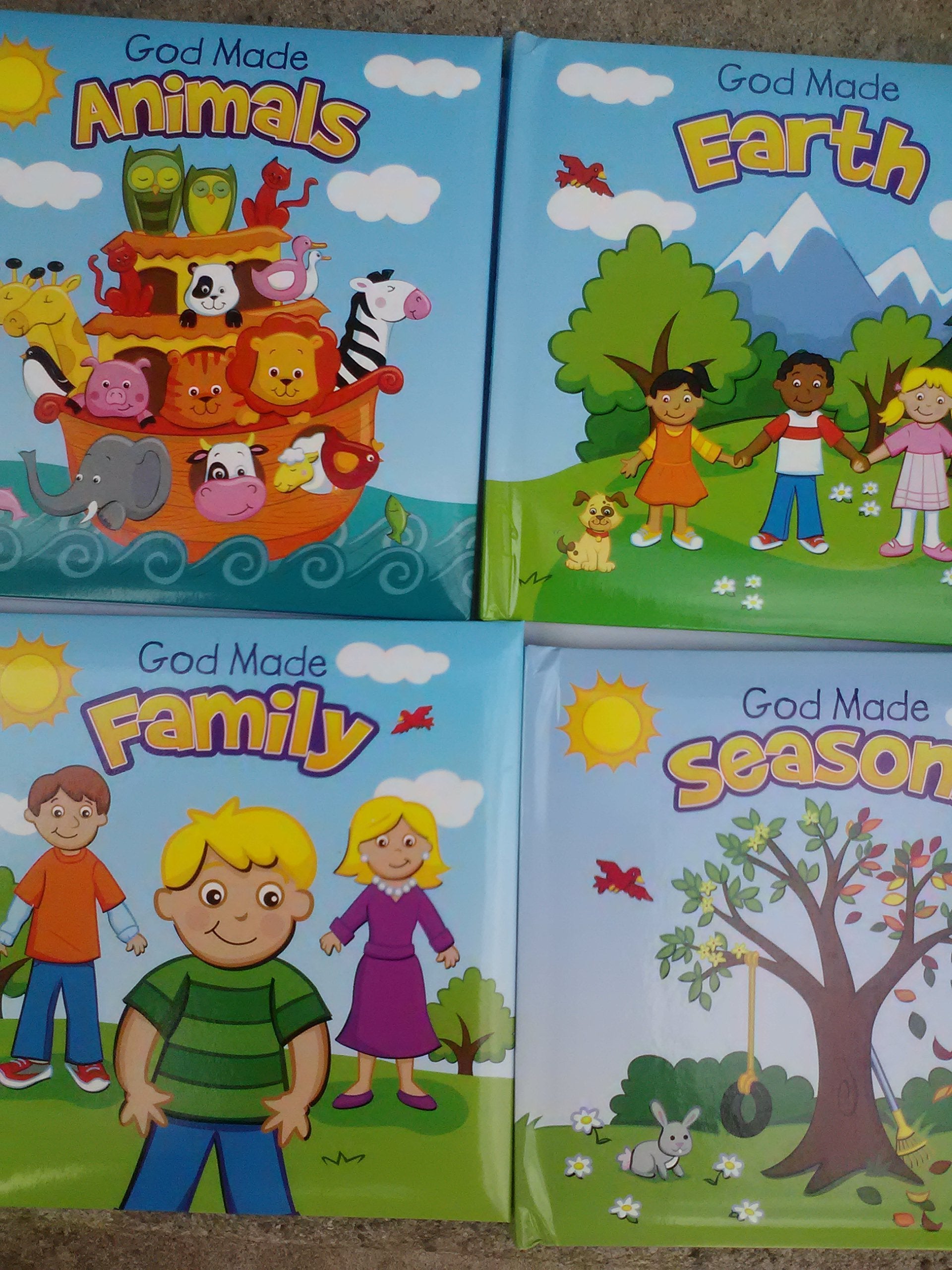 God Made Animals, Earth, Family & Seasons 4-Pack