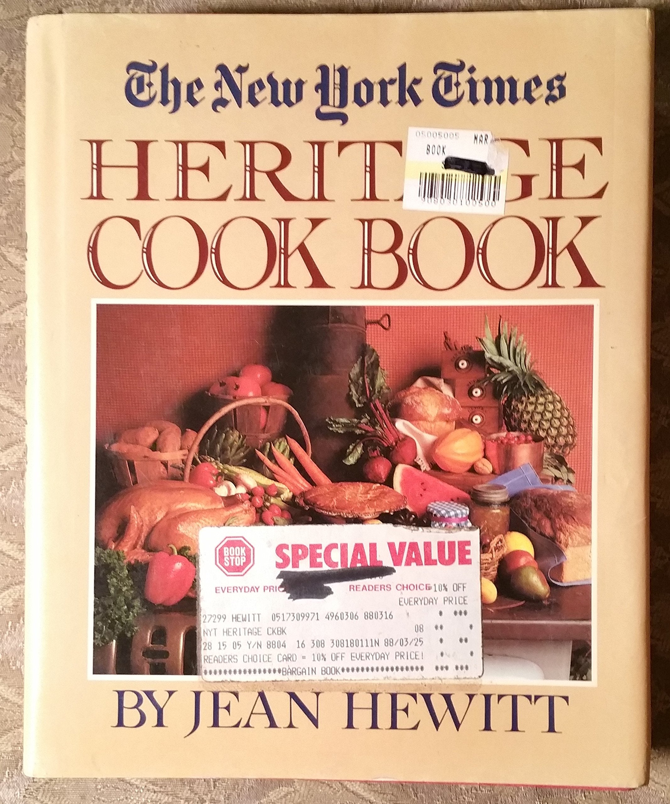 New York Times Heritage Cookbook: Over 2,000 of America's Favorite Recipes used book depot