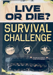 Live or Die? Survival Challenge (with Wristband) used book depot