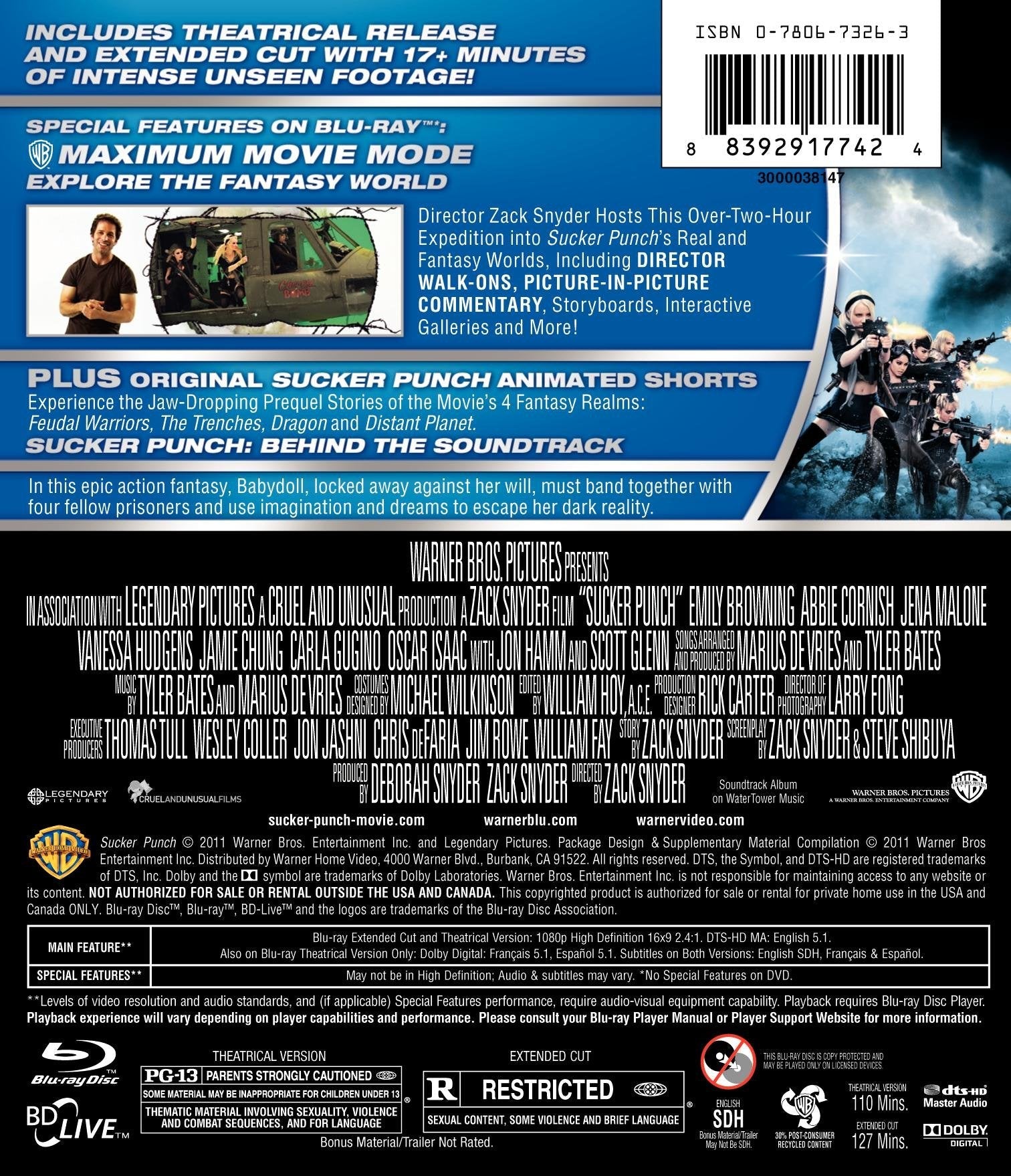 Sucker Punch [Blu-ray] used book depot