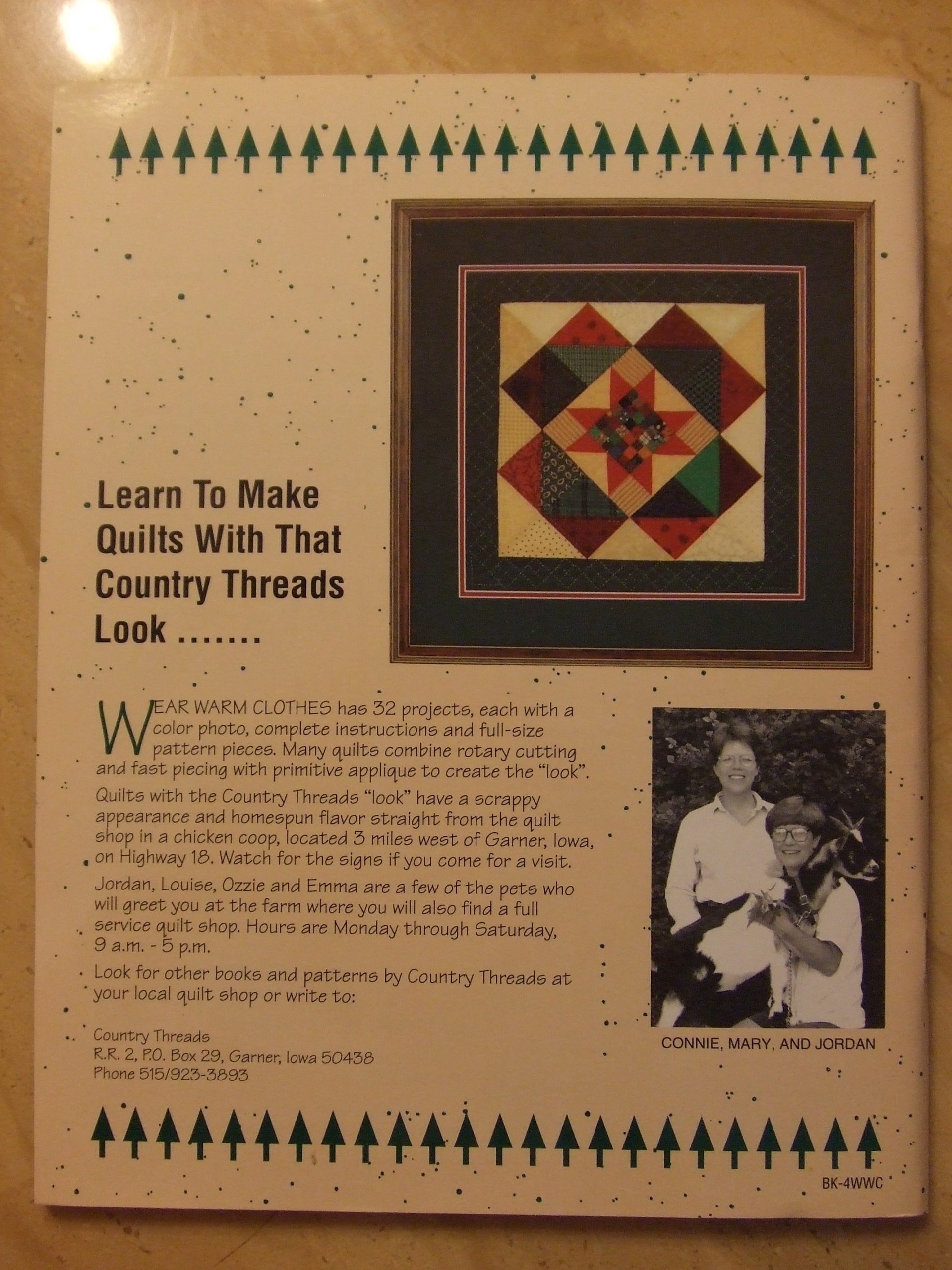 Wear warm clothes: A collection of lodge quilts used book depot