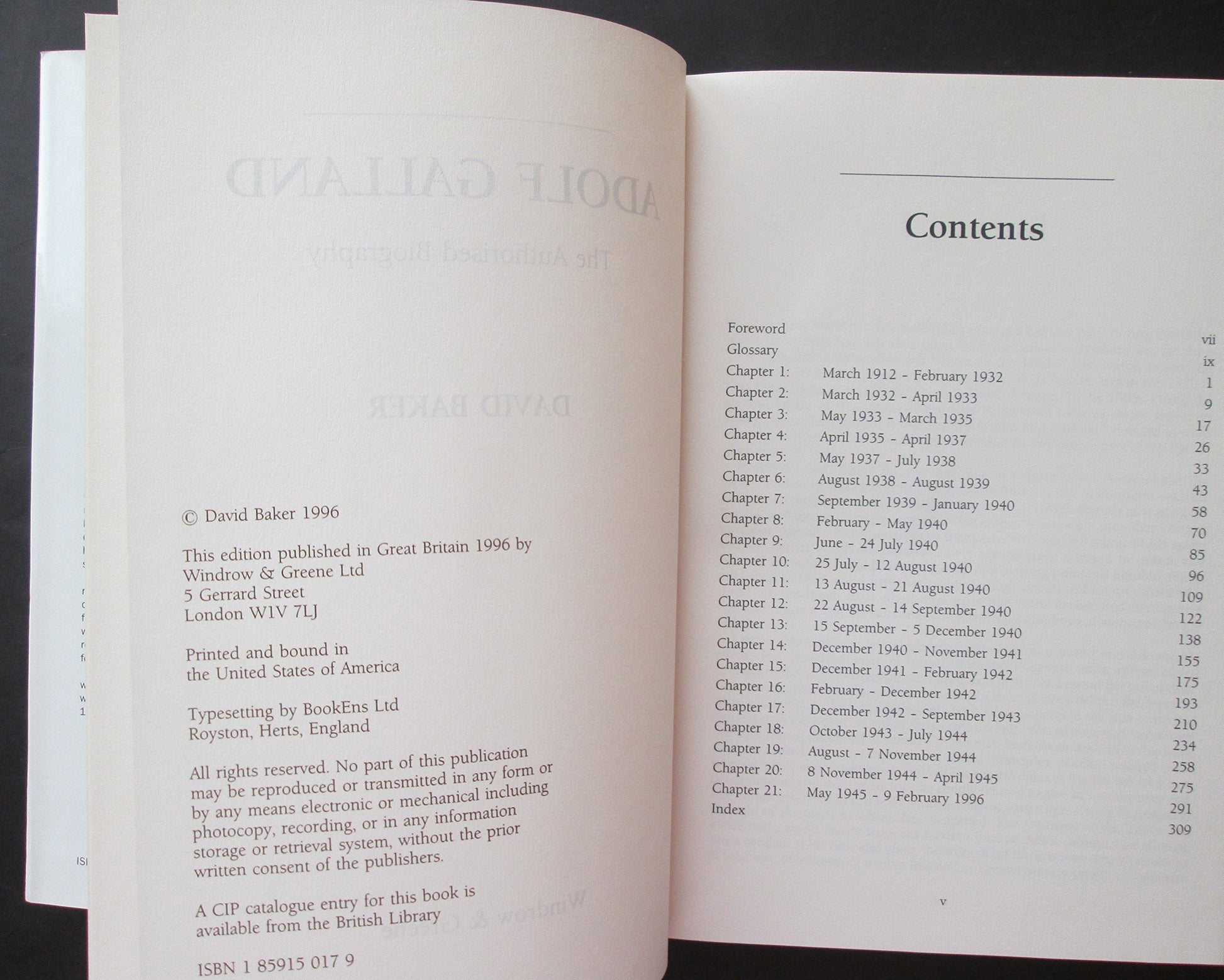 Adolf Galland: The Authorised Biography used book depot