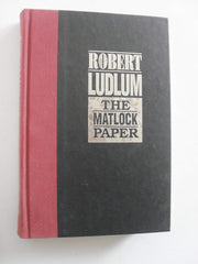 The Matlock Paper by Robert Ludlum [signed copy] used book depot