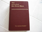 Hebrew-Greek Key Word Study Bible: New American Standard Bible used book depot