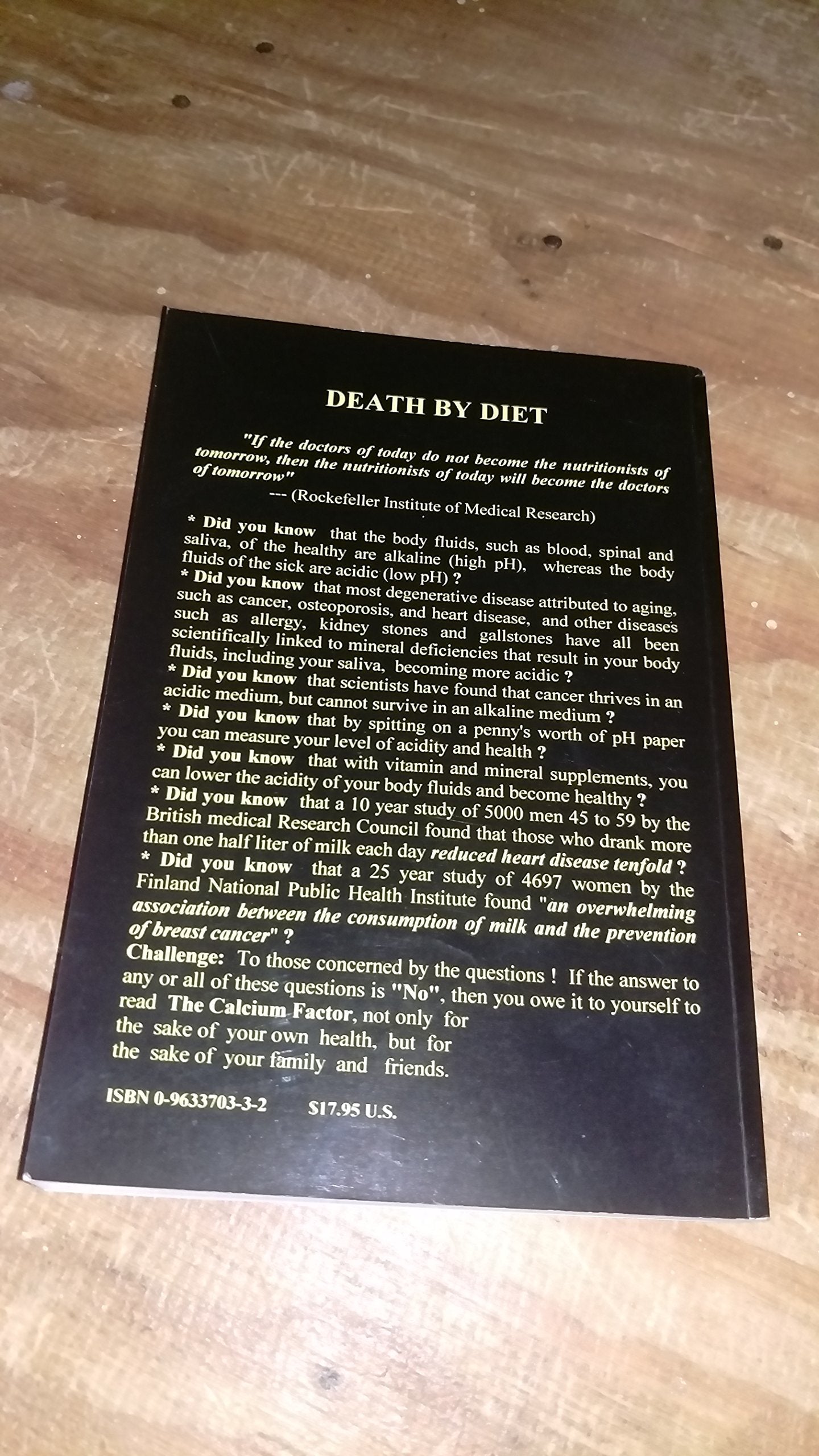 Death by Diet used book depot