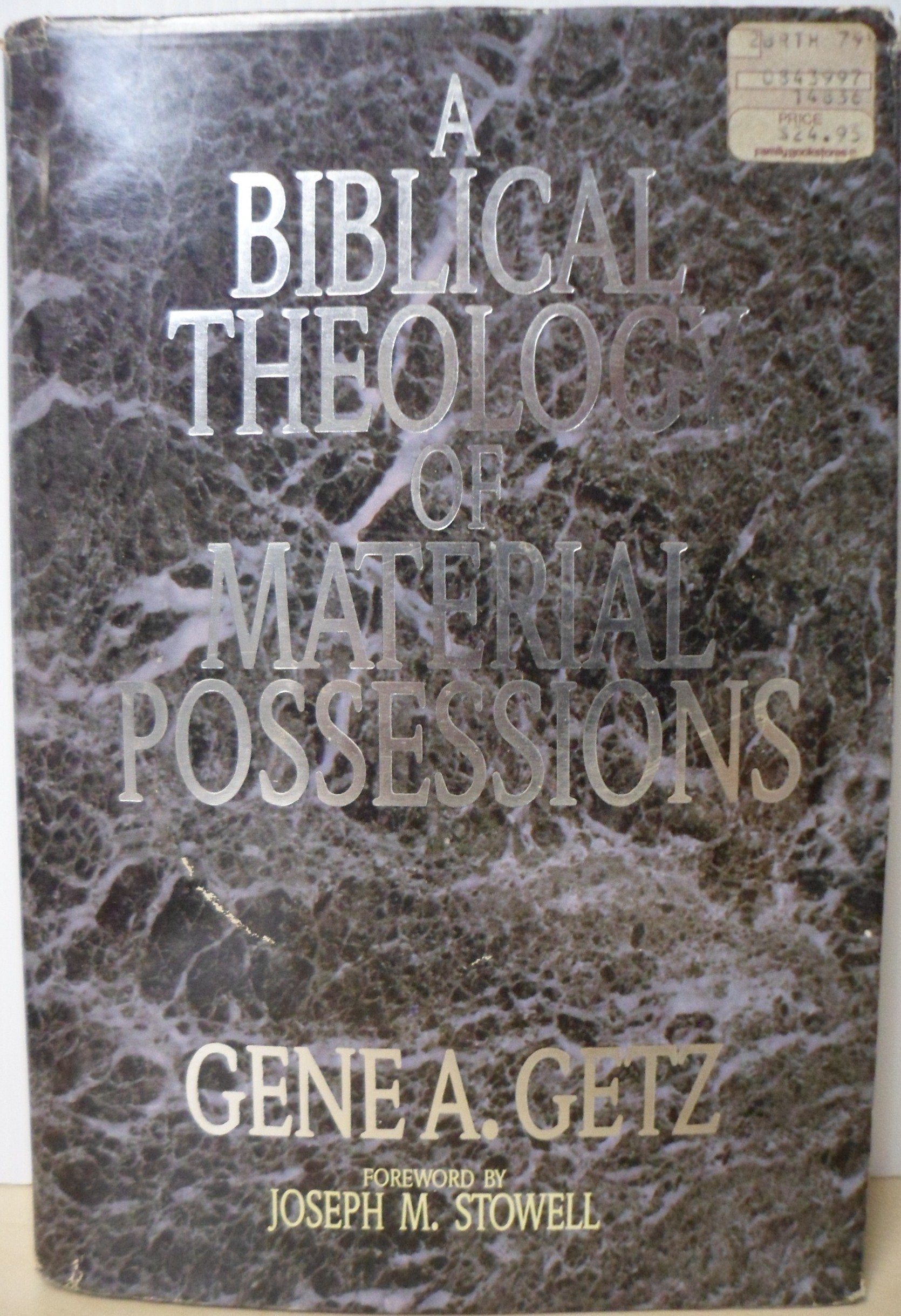 Biblical Theology of Material Possessions used book depot