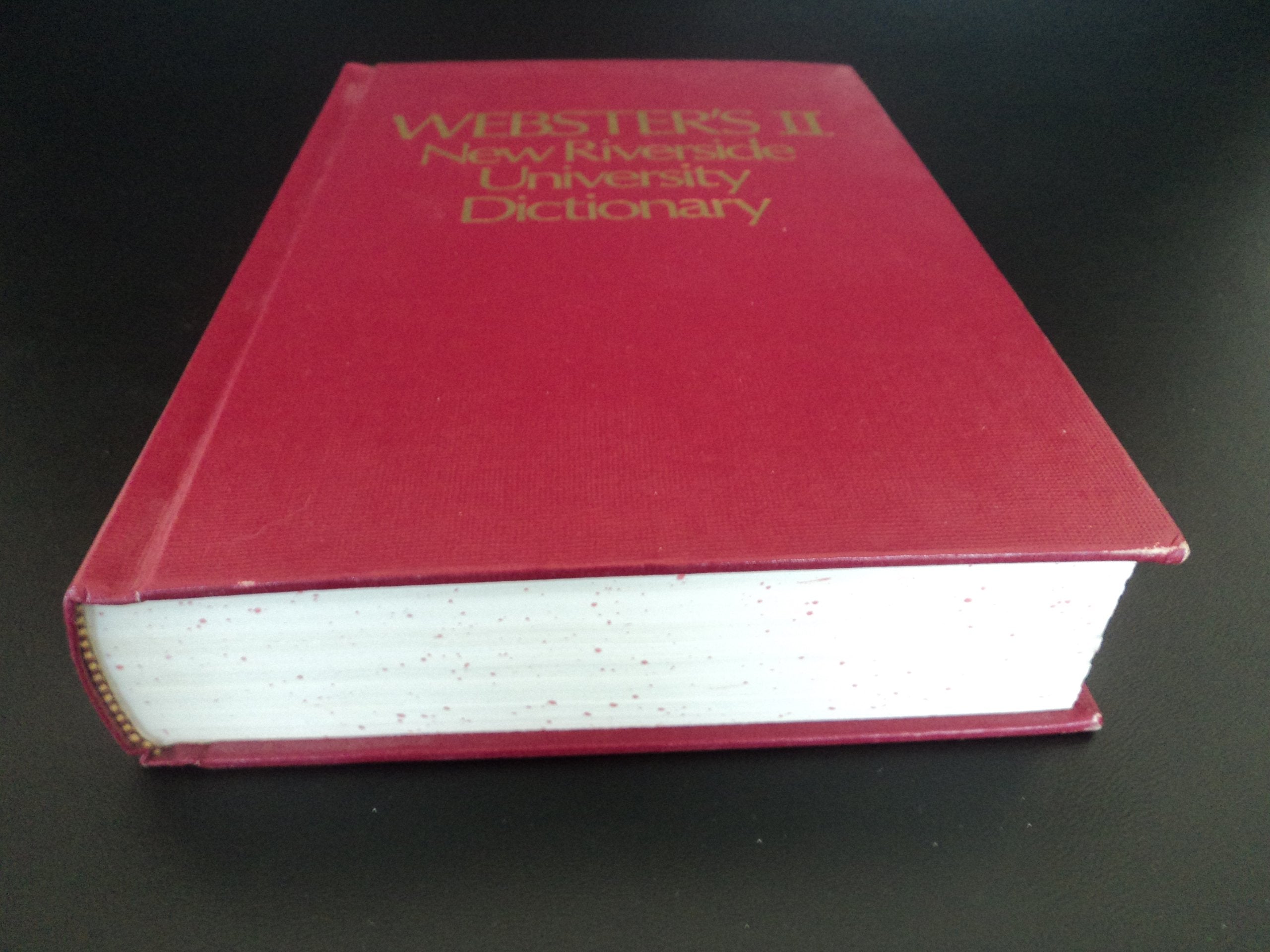 Dic Webster's II New Riverside University Dictionary used book depot