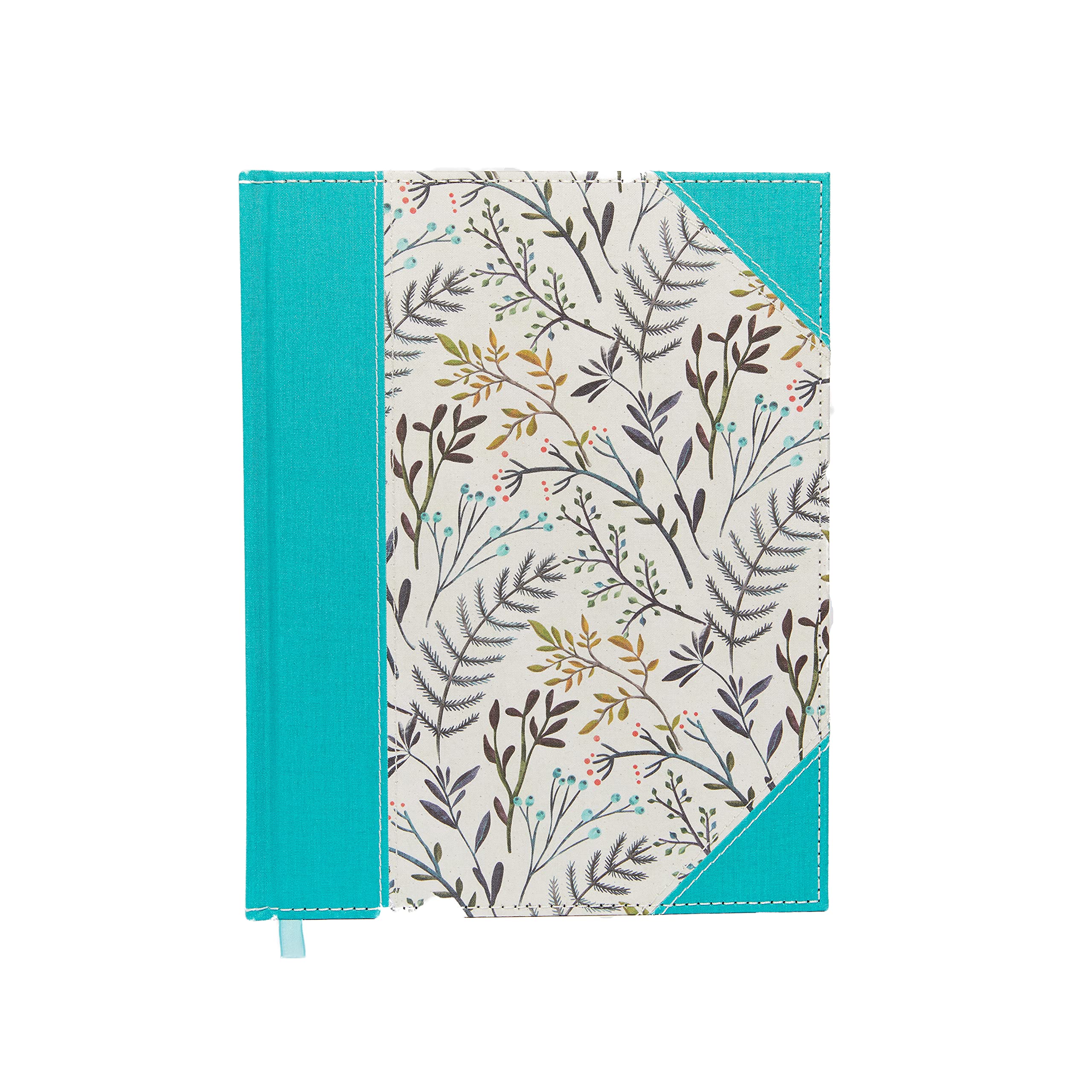 NKJV, Journal the Word Bible, Large Print, Cloth over Board, Blue Floral, Red Letter: Reflect, Journal, or Create Art Next to Your Favorite Verses