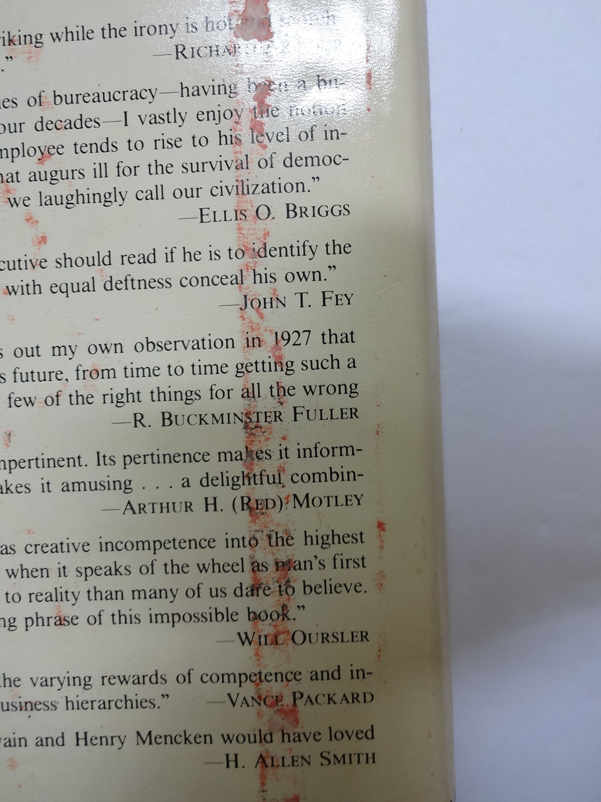 Why Things Go Wrong or the Peter Principle Revisited used book depot