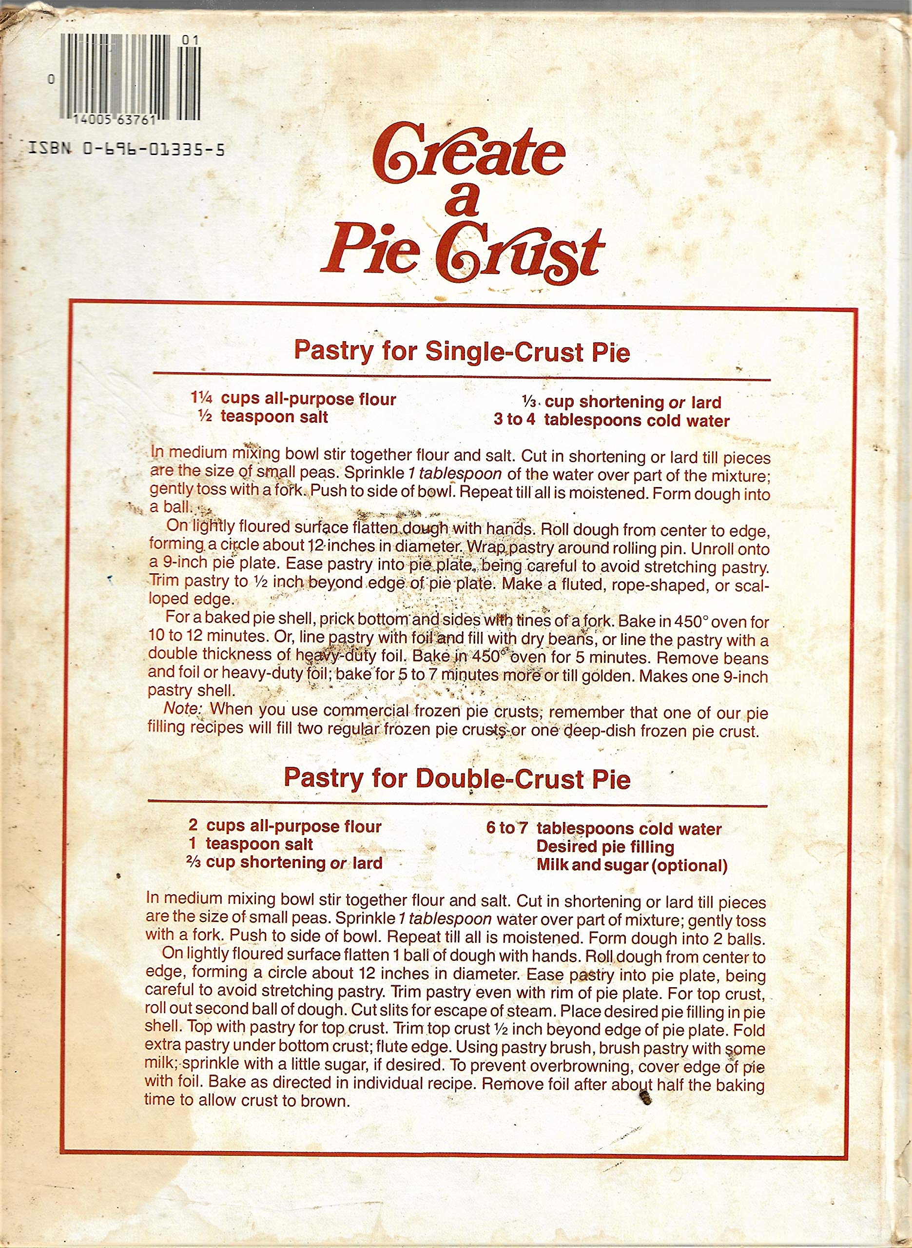 Better Homes and Gardens All-Time Favorite Pies used book depot