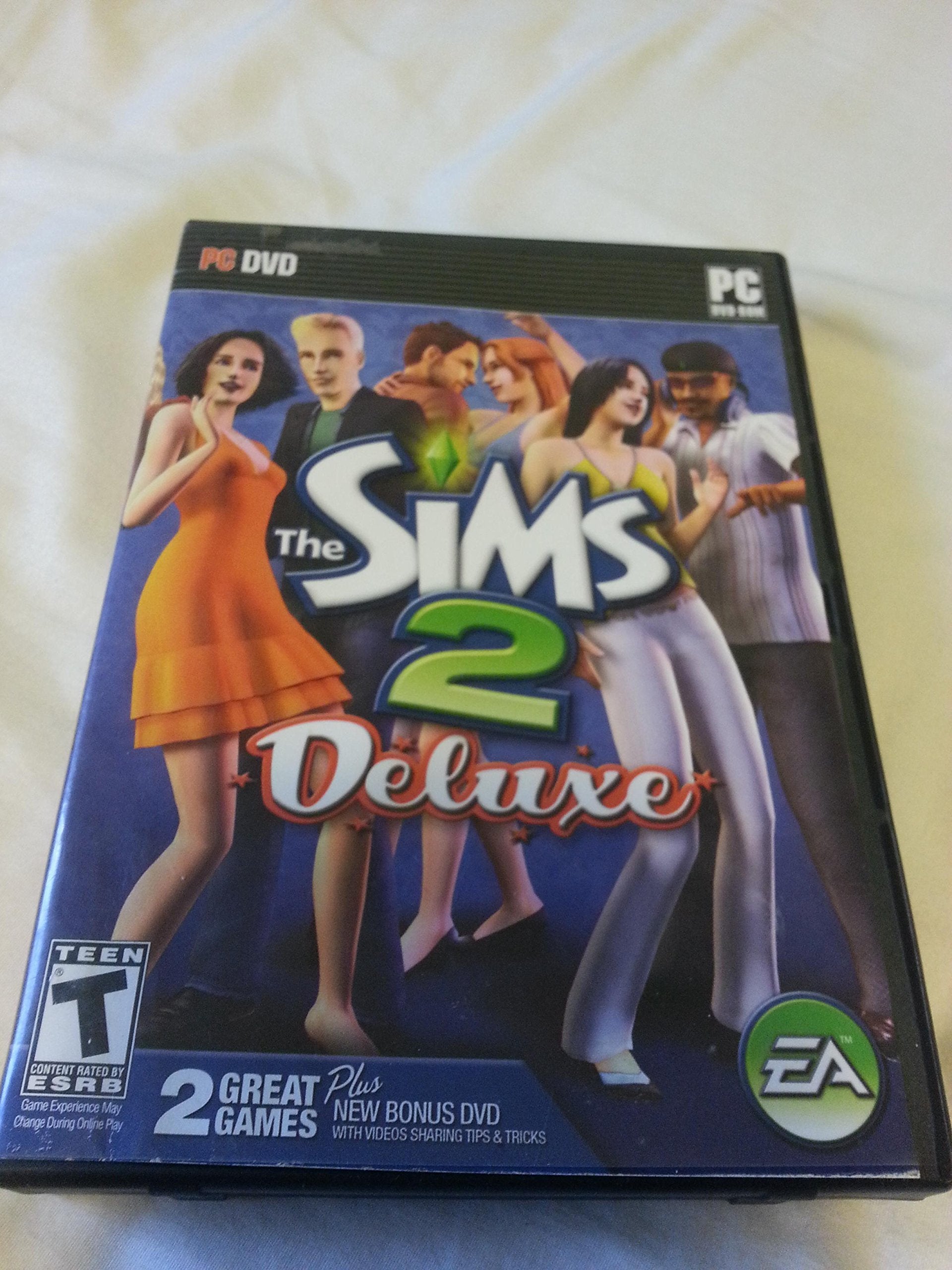 The Sims 2 Deluxe (Sims 2 and Sims Nightlife Expansion) - PC used book depot