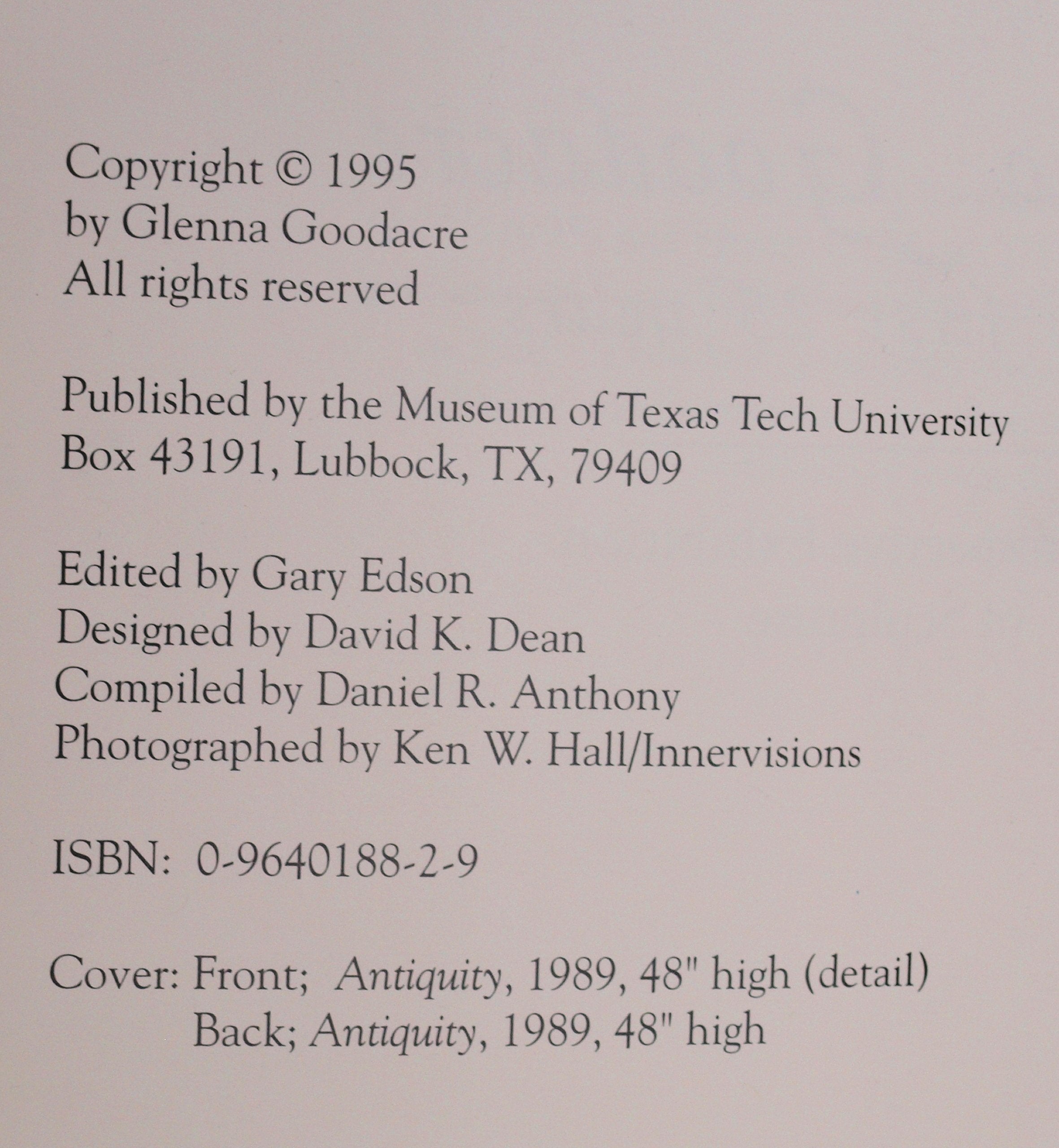 Glenna Goodacre: The First 25 Years : A Retrospective Exhibition of Sculpture used book depot