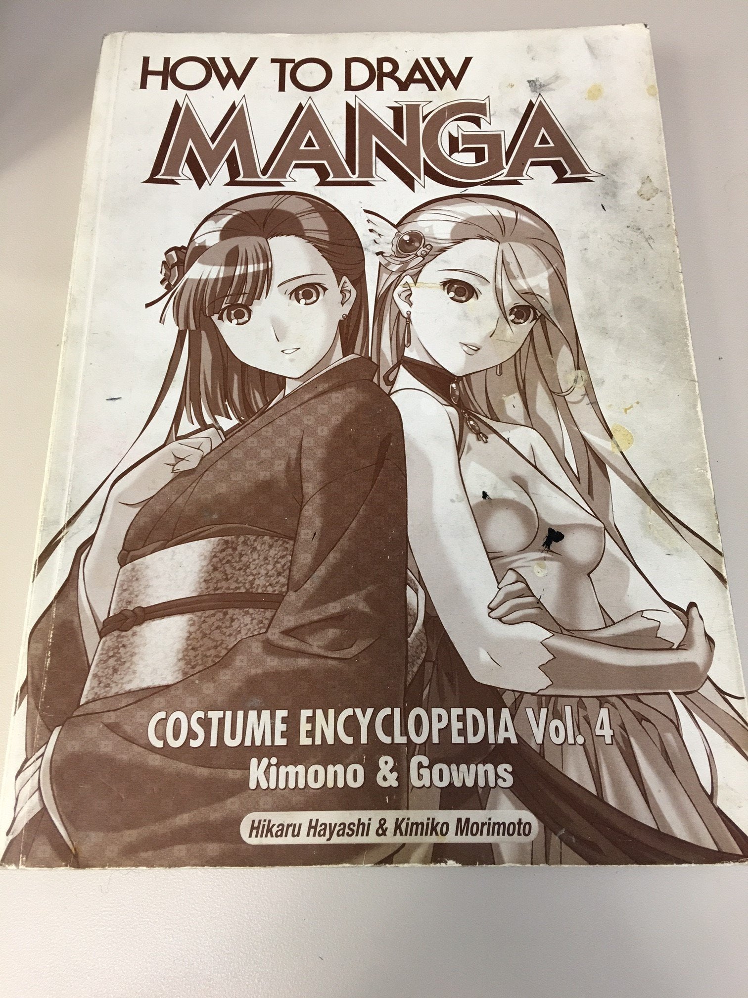 How To Draw Manga Costume Encyclopedia Volume 4: Kimono And Gowns used book depot