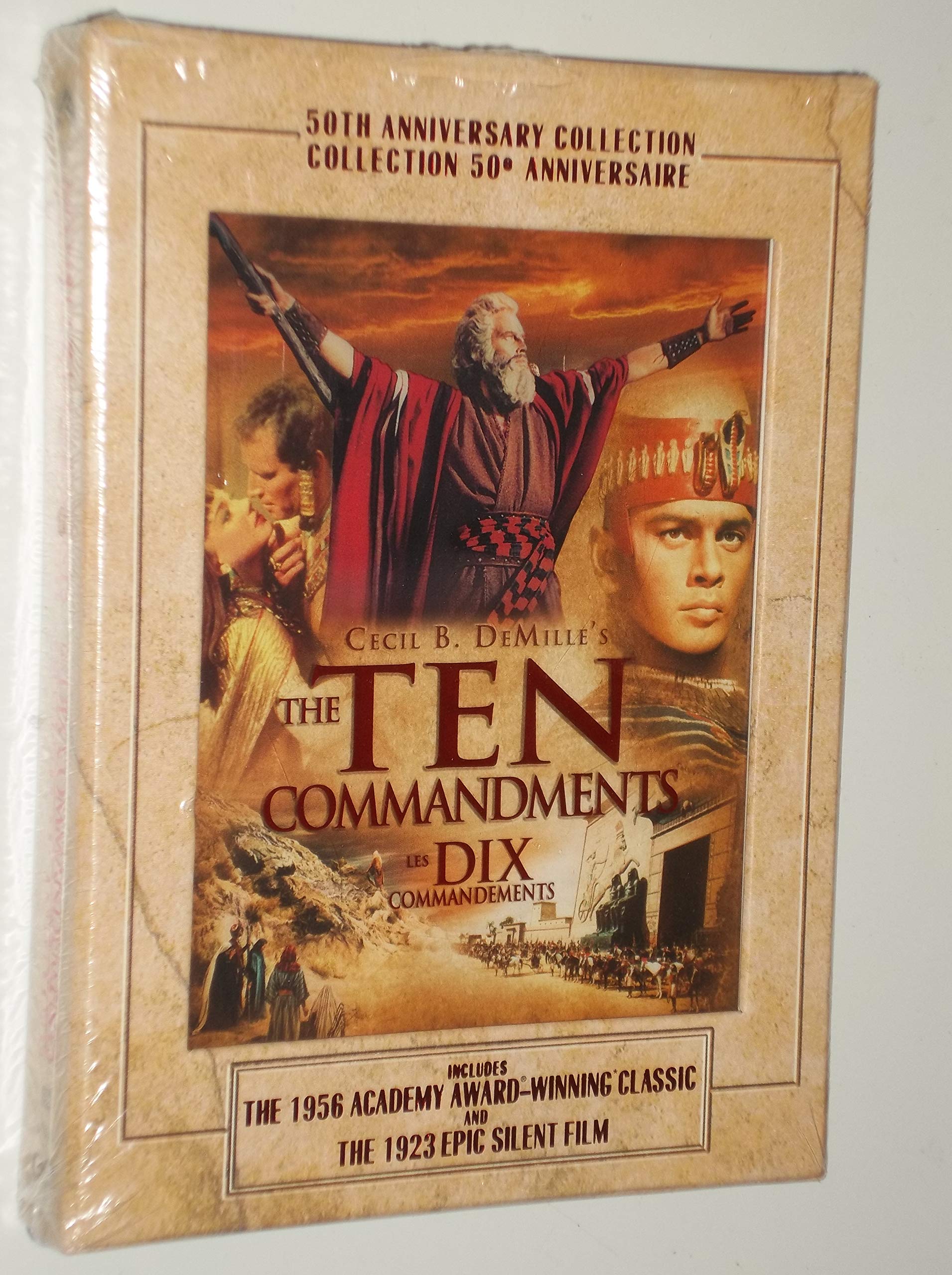 The Ten Commandments (Three-Disc 50th Anniversary Collection) [DVD] used book depot