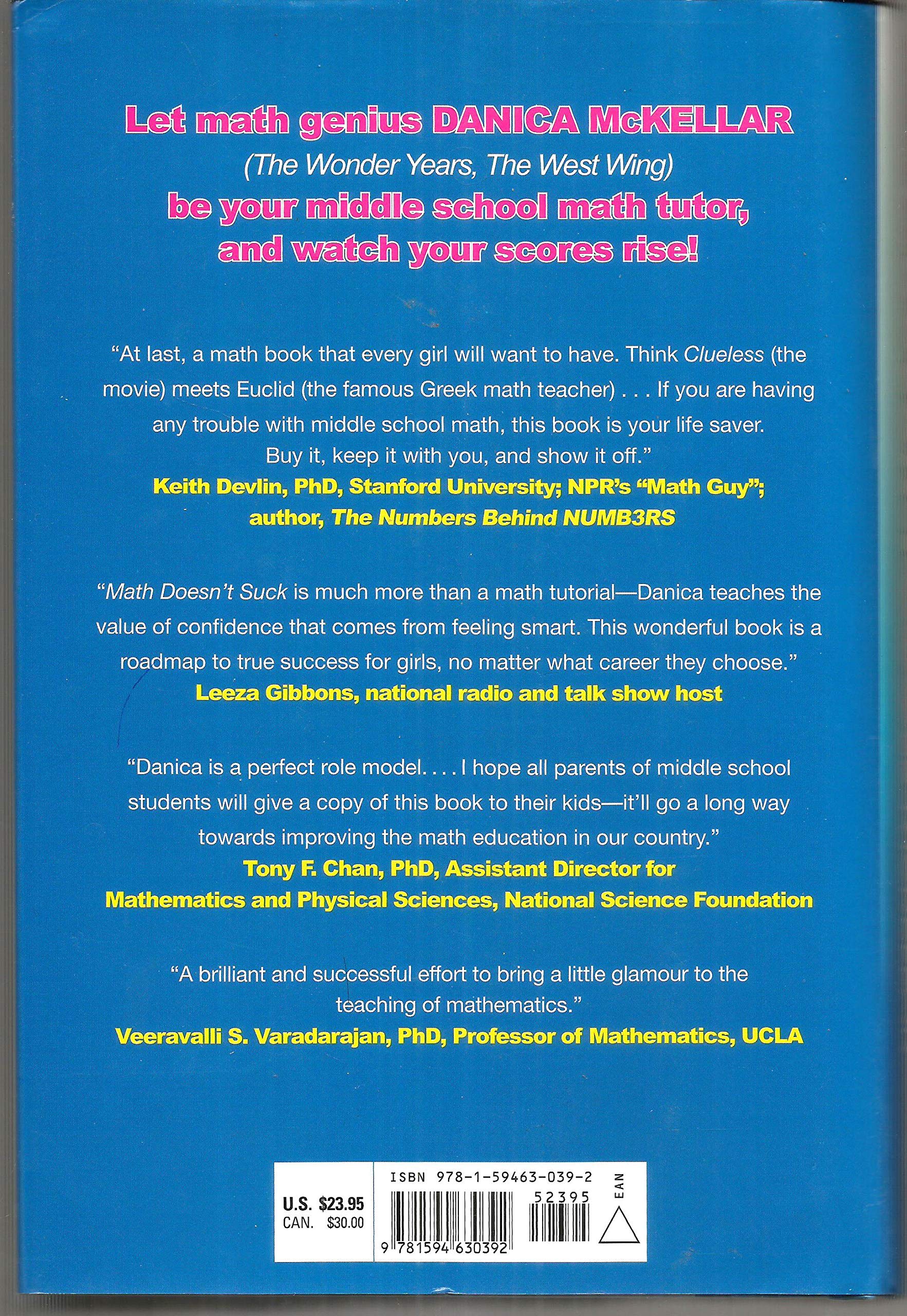 Math Doesn't Suck: How to Survive Middle-School Math Without Losing Your Mind or Breaking a Nail used book depot