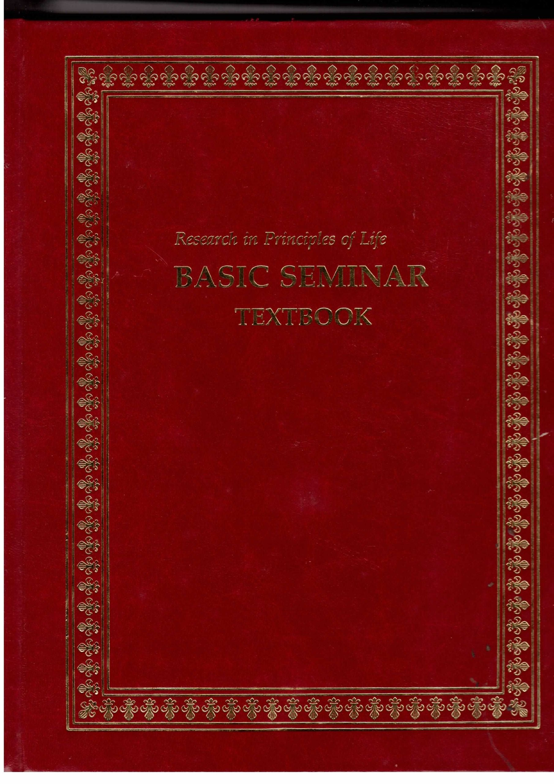 Research in Principles of Life: Basic Seminar Textbook
