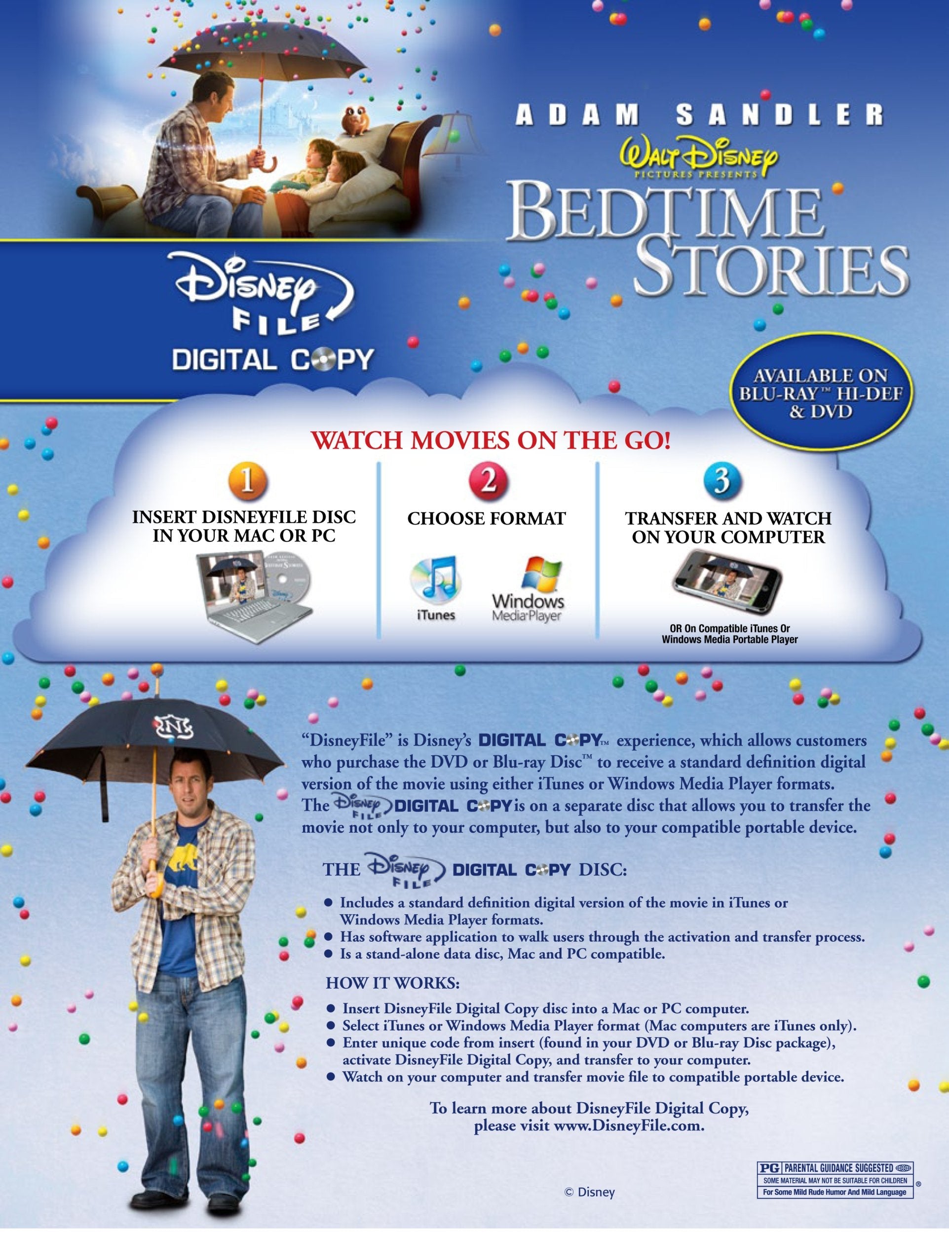 Bedtime Stories (Two-Disc Special Edition + Digital Copy) used book depot