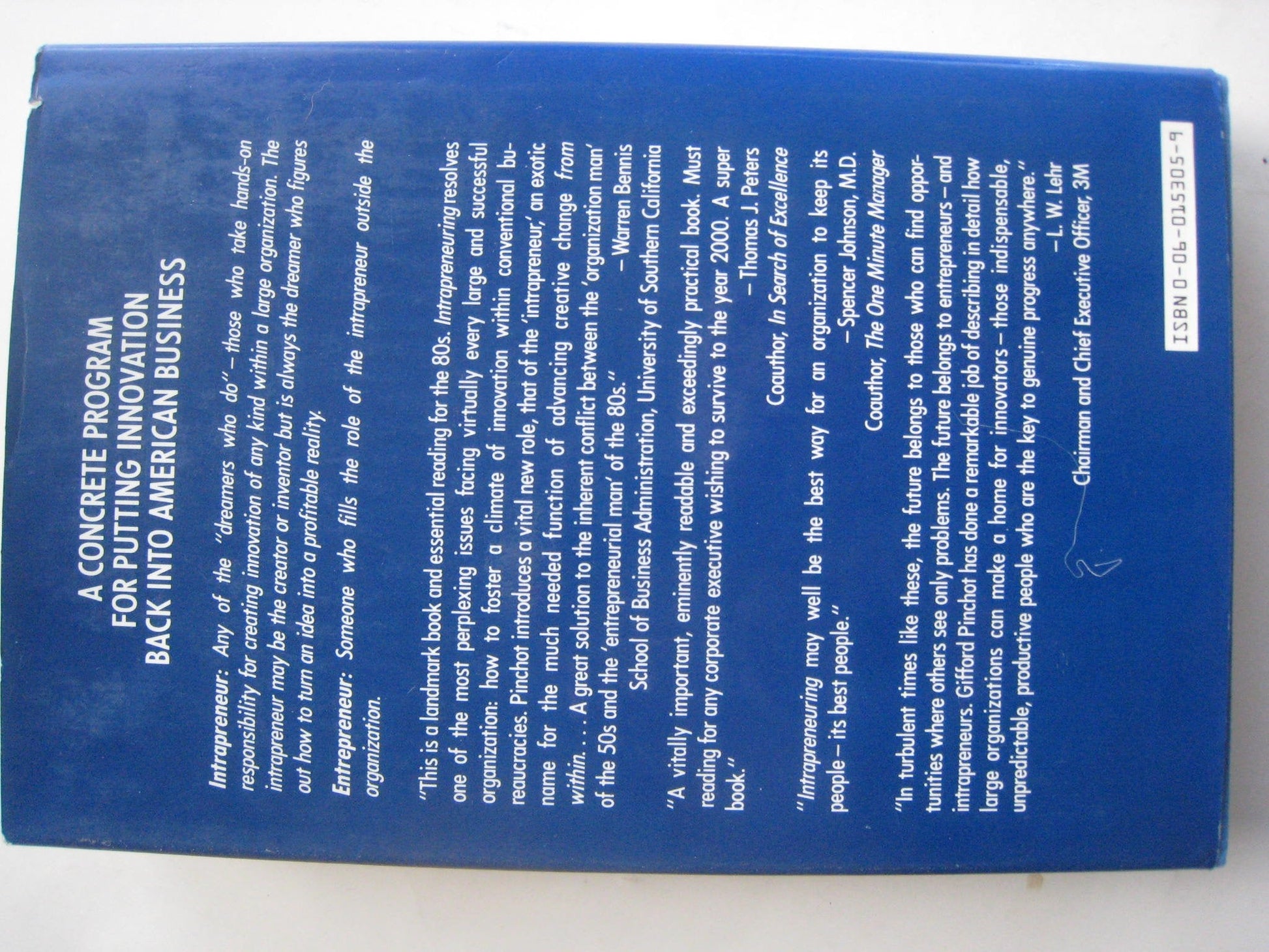 Intrapreneuring: Why You Don't Have to Leave the Corporation to Become an Entrepreneur used book depot