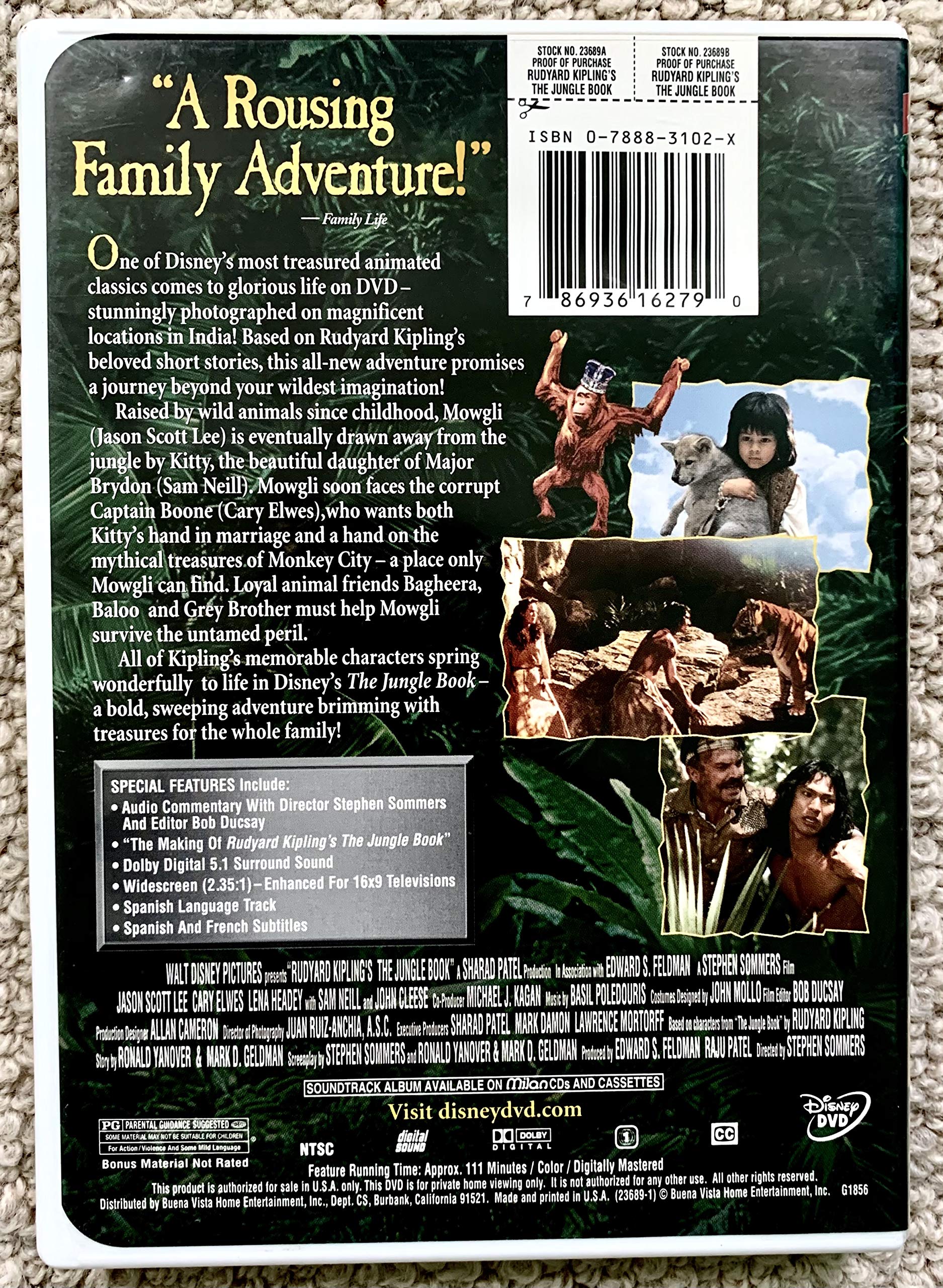 Rudyard Kipling's The Jungle Book [DVD] used book depot