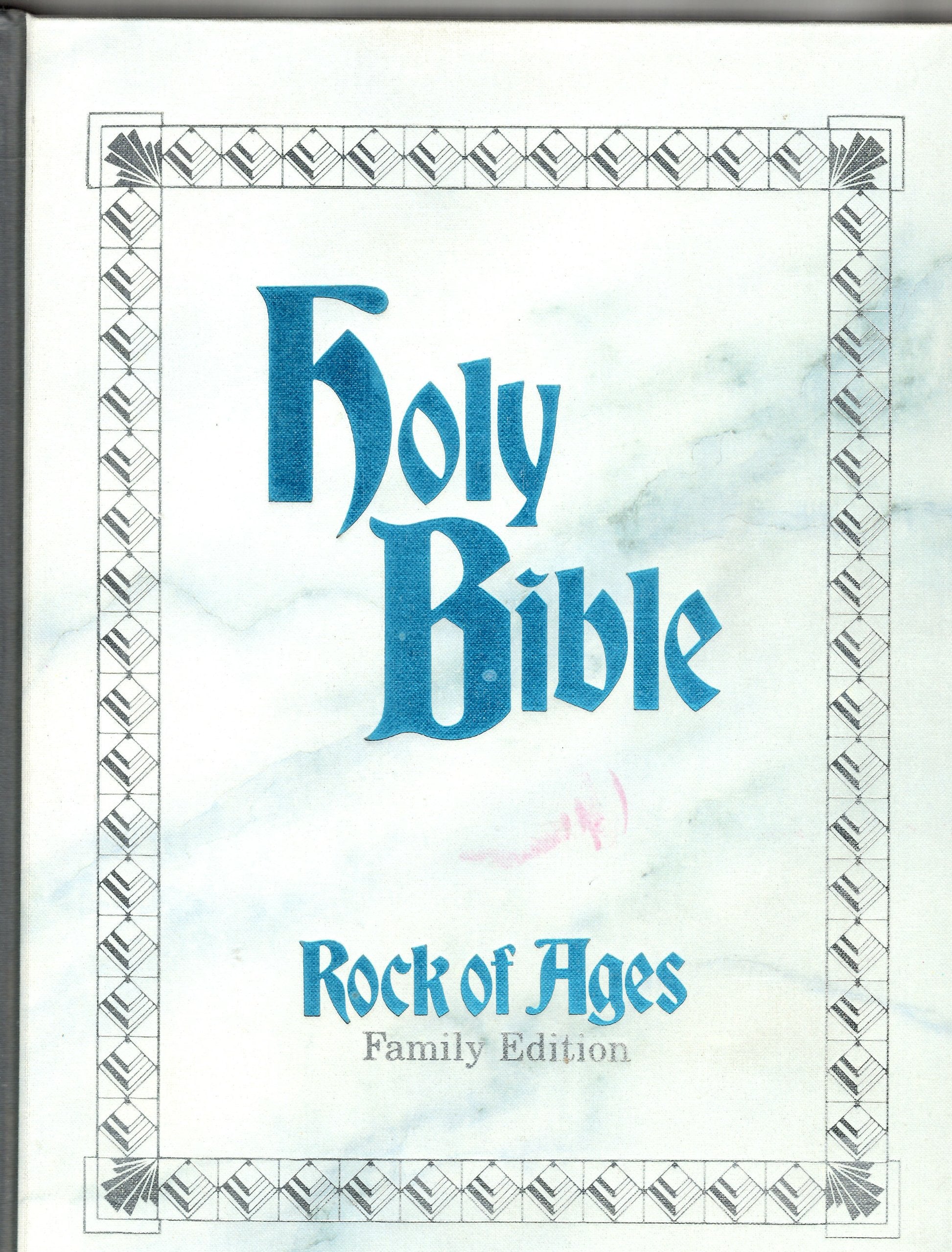 Holy Bible King James Version (Rock of Ages Family Edition) used book depot