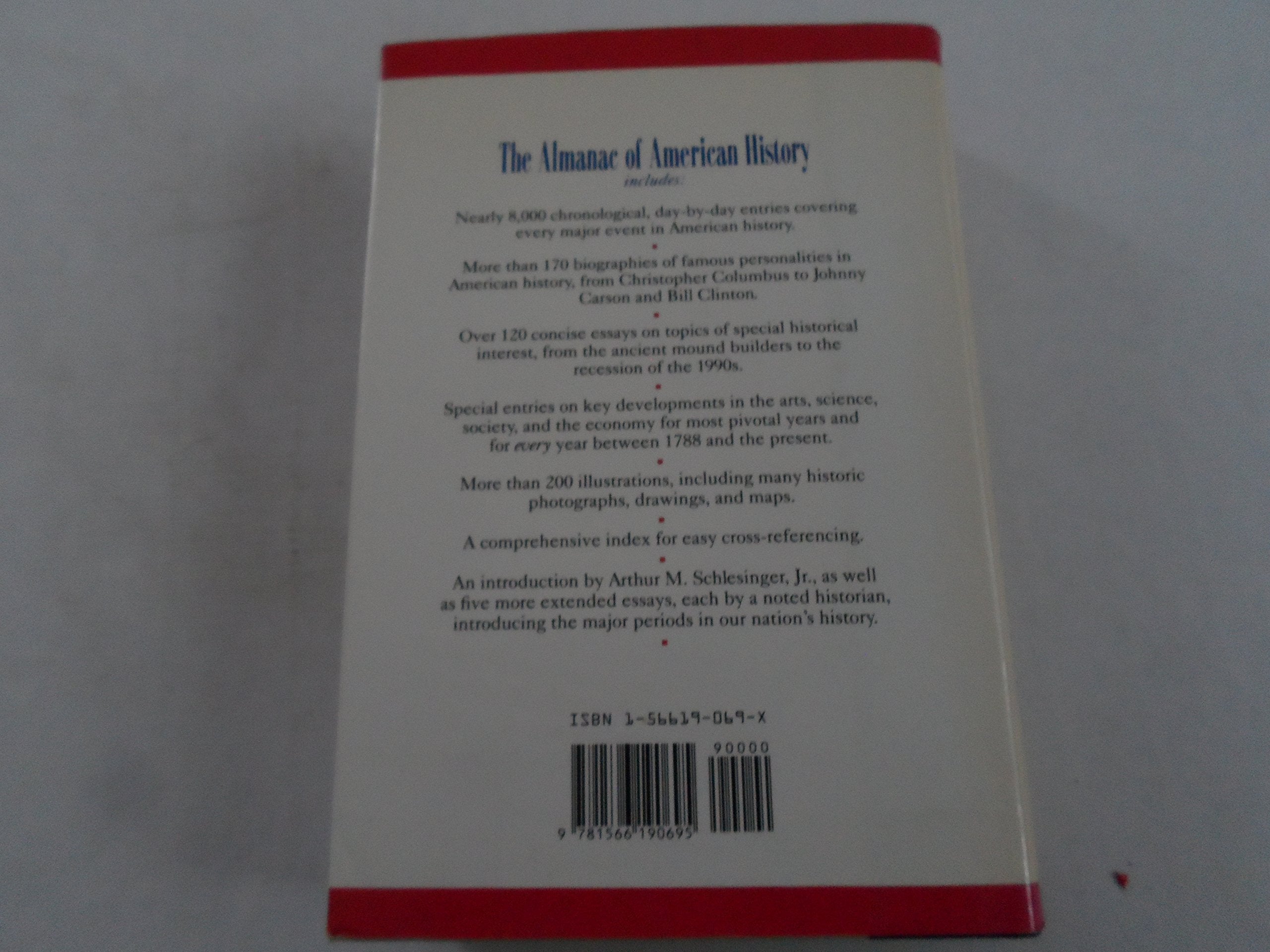 Almanac of American History used book depot