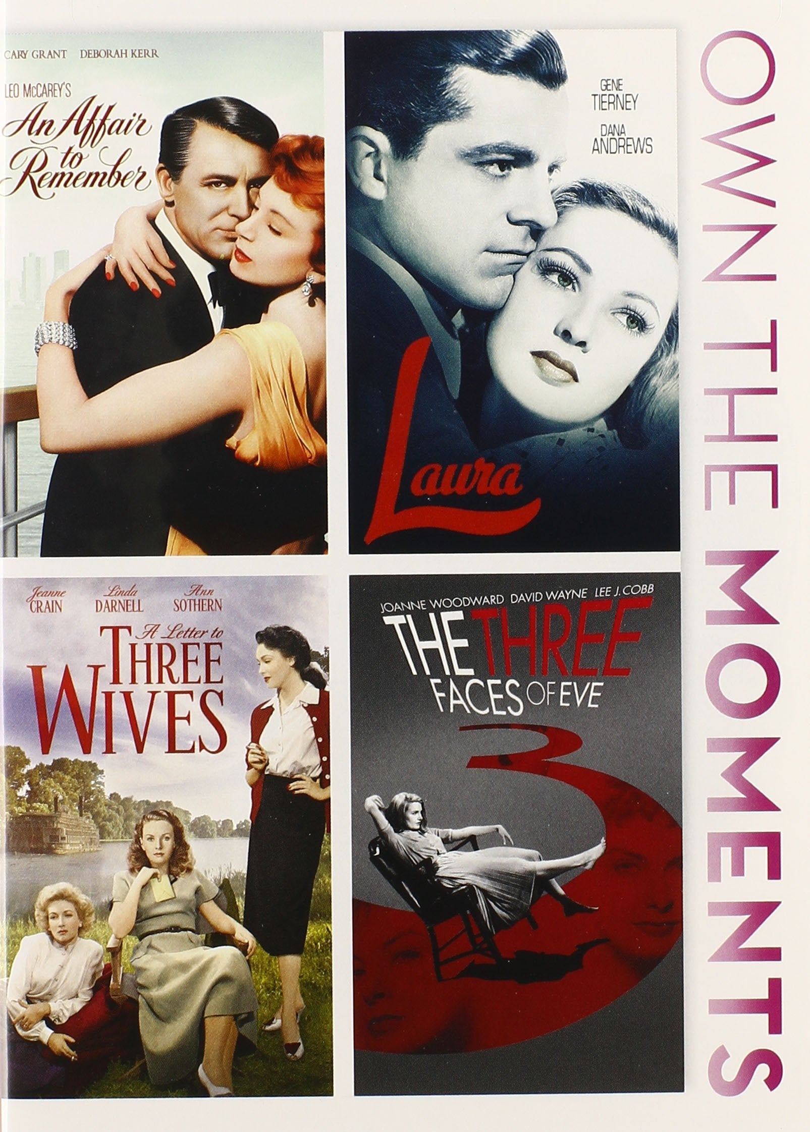 Own The Moments ( An affair to remember / Laura / A letter to three wives / The three faces of Eve ) used book depot