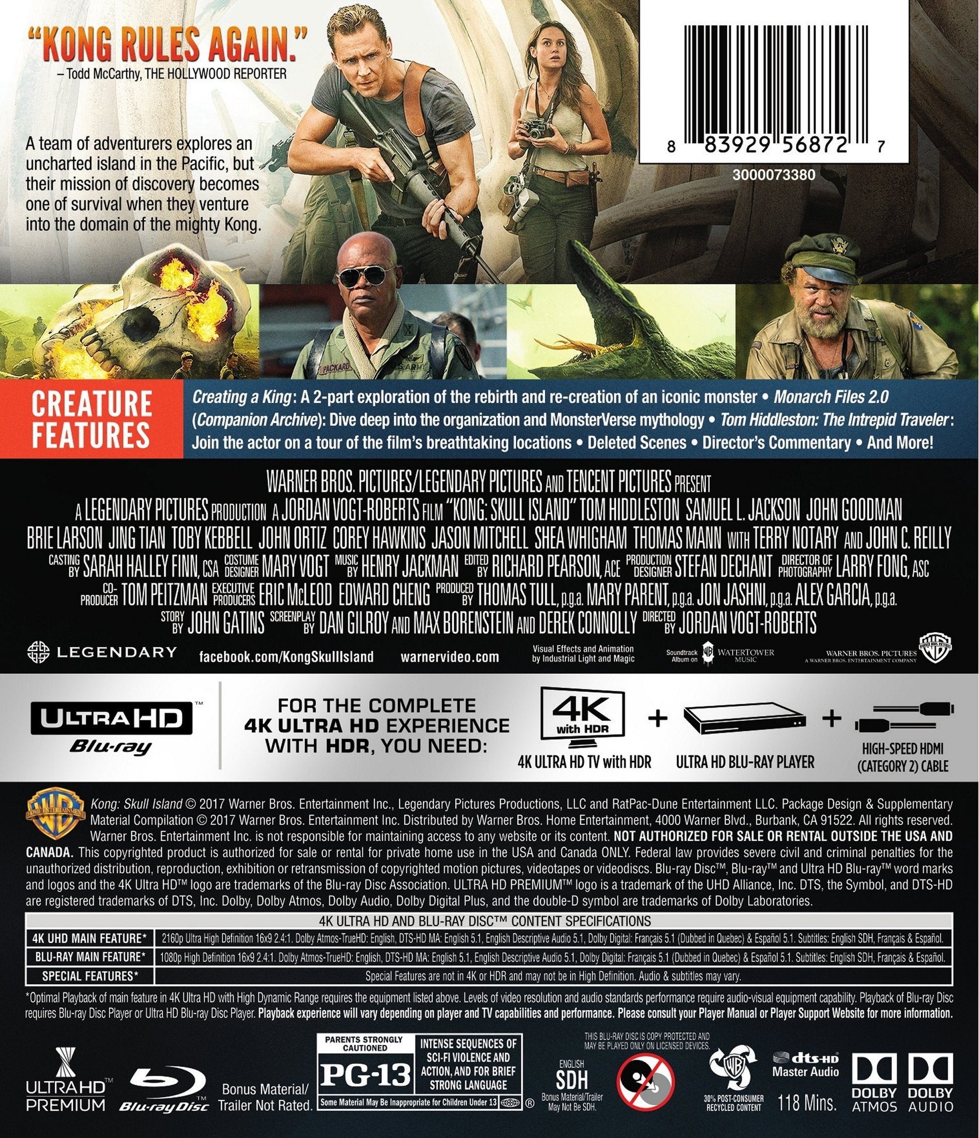 Kong: Skull Island (4K Ultra HD + Blu-ray) [4K UHD] used book depot