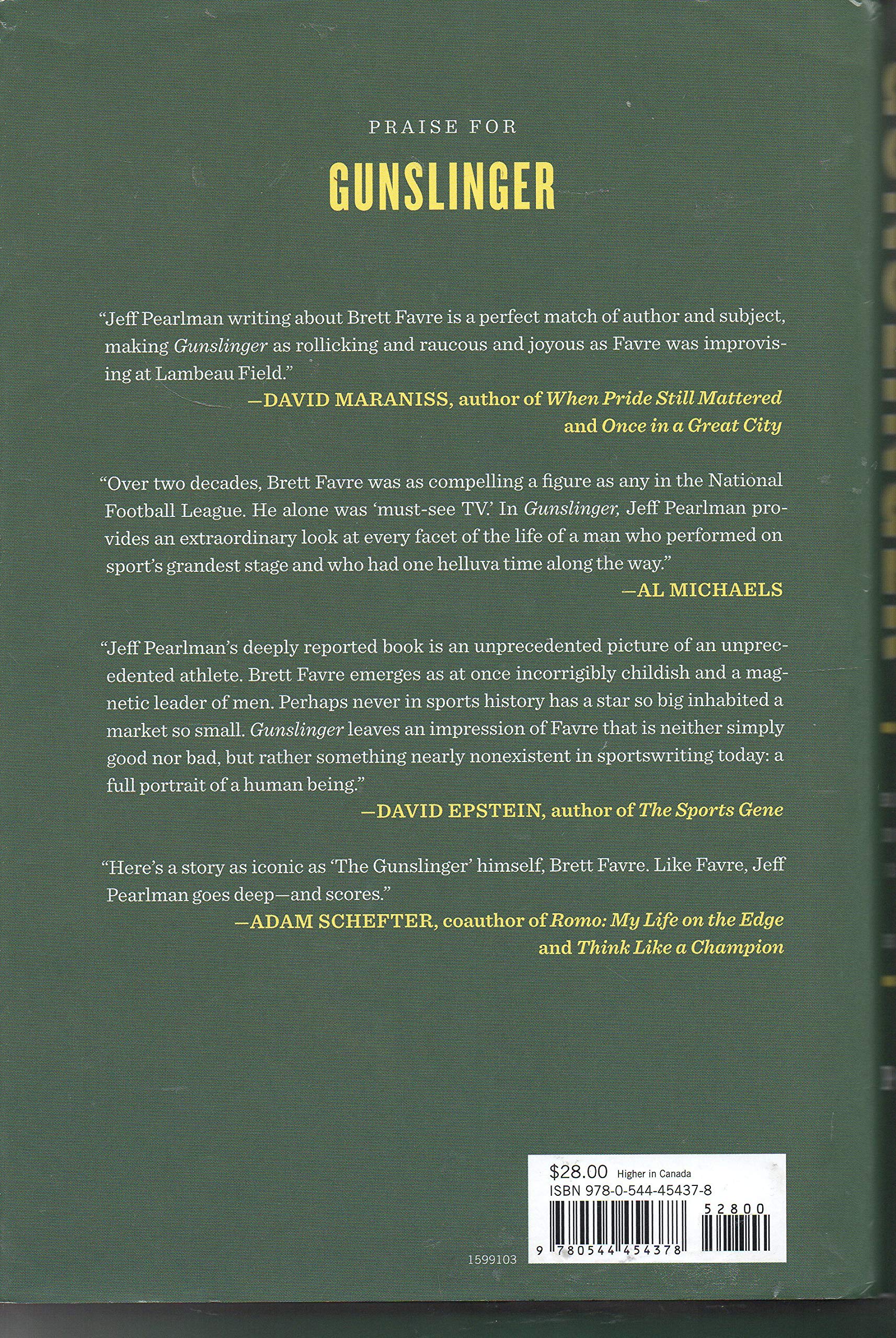 Gunslinger: The Remarkable, Improbable, Iconic Life of Brett Favre used book depot