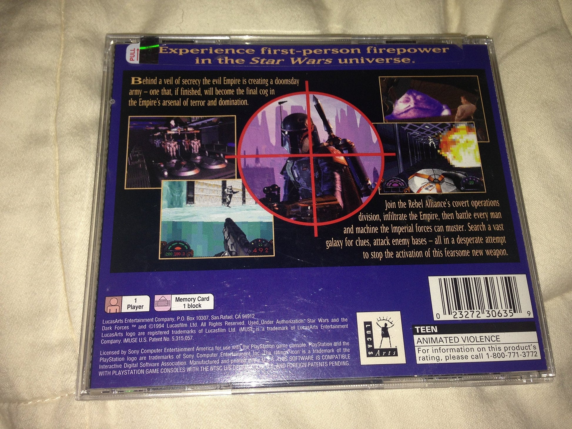 Star Wars Dark Forces - PlayStation used book depot