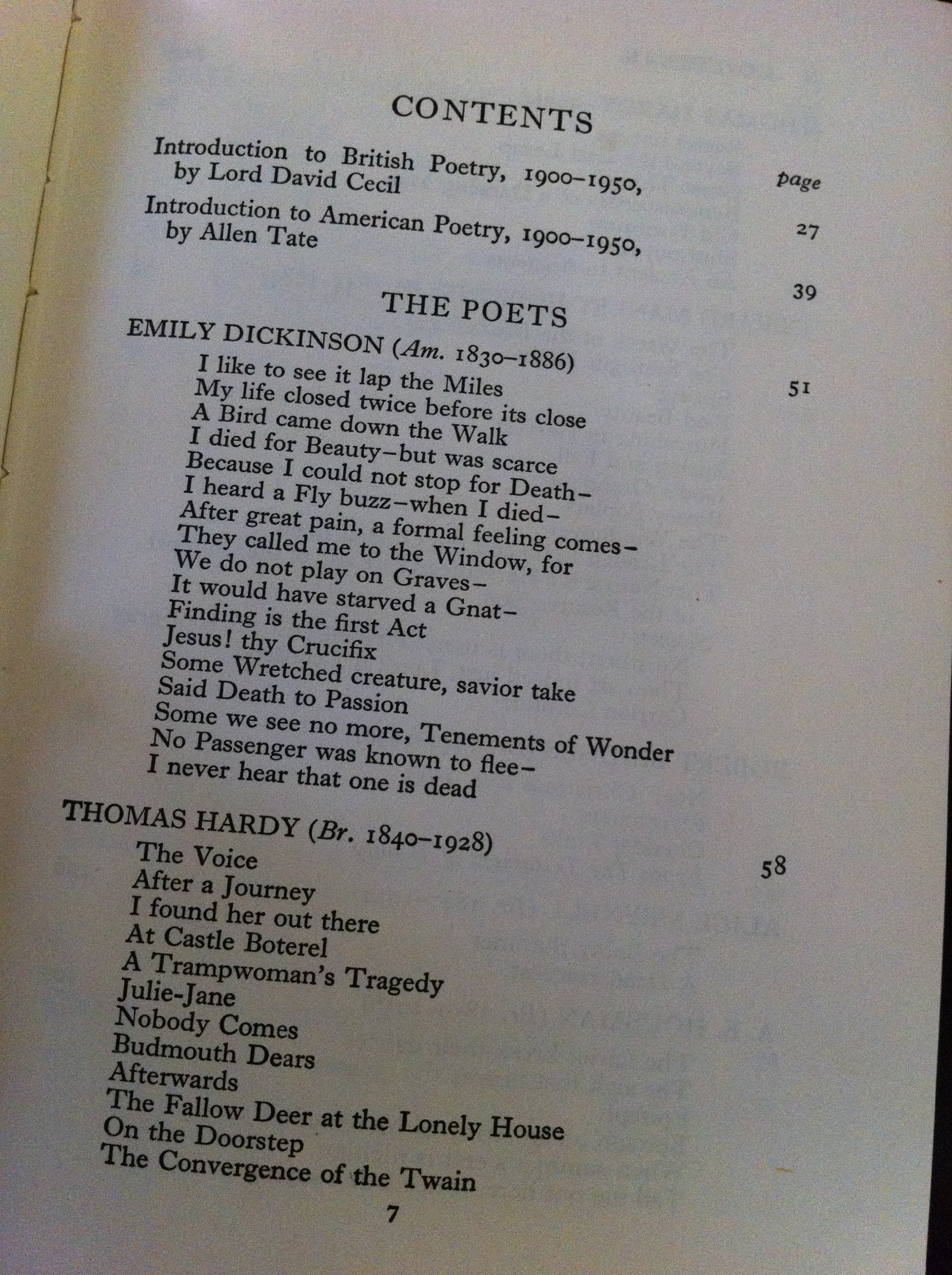 Modern Verse In English 1900-50
