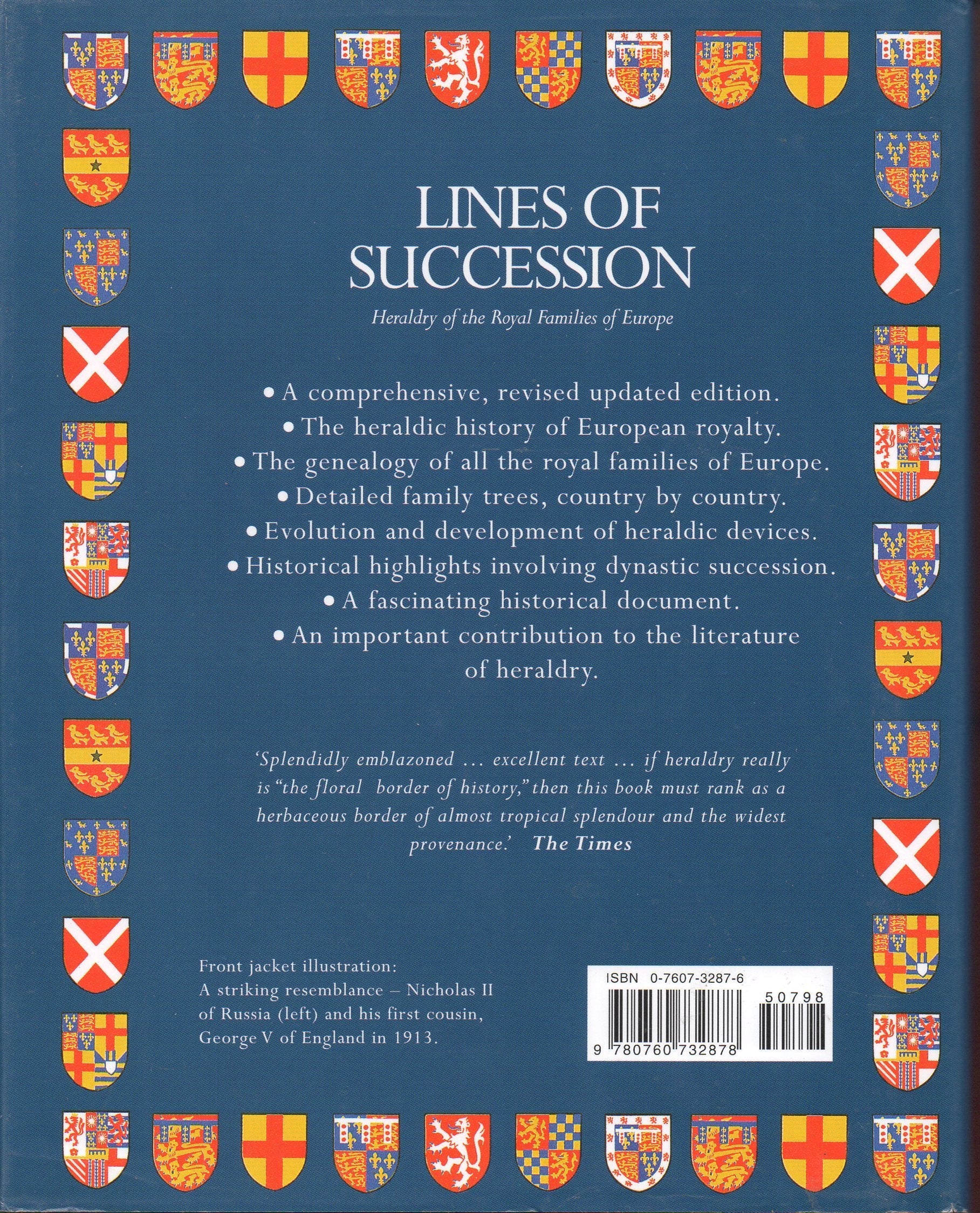 Lines Of Succession - Heraldry Of The Royal Families Of Europe used book depot