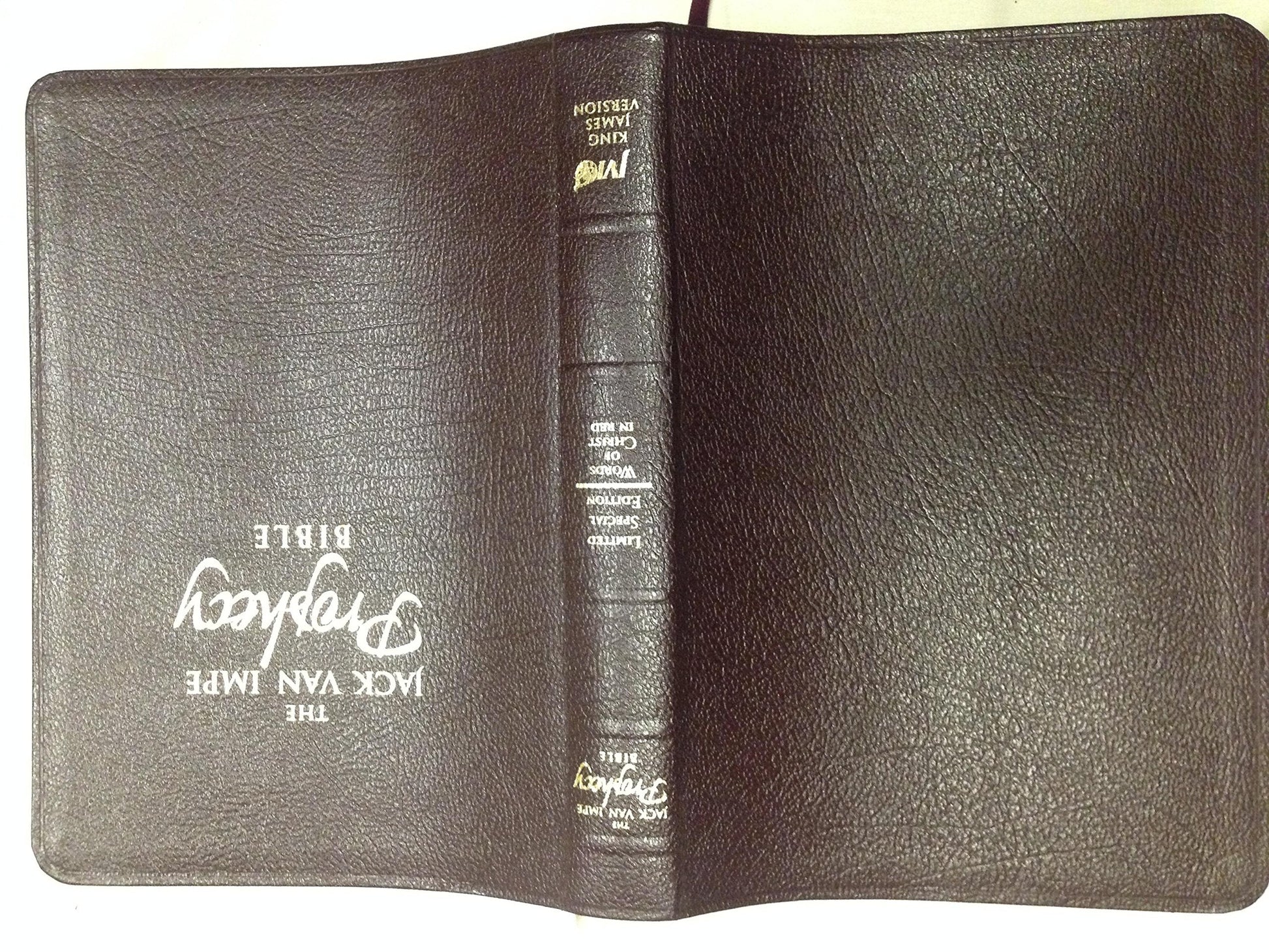 Jack Van Impe Prophecy Bible (Special Limited Edition /Words of Christ in Red) used book depot