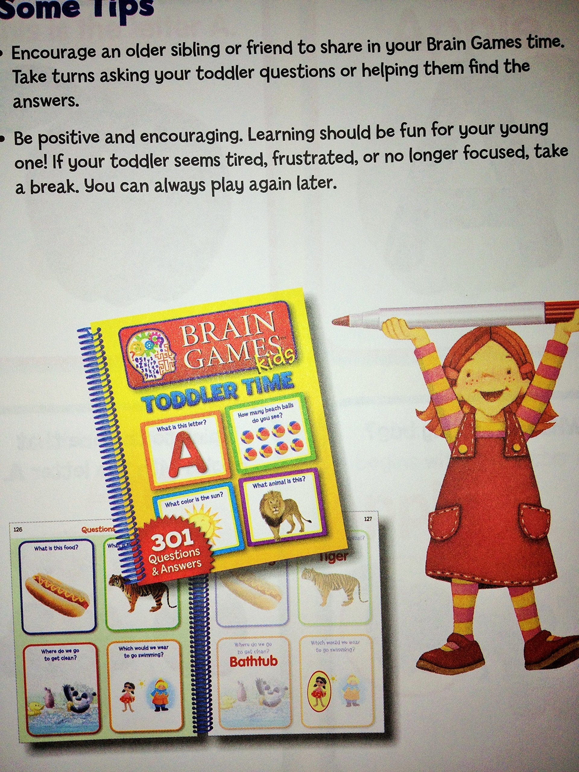 Hachette PUB7624600 Brain Games Kids Toddler Time used book depot