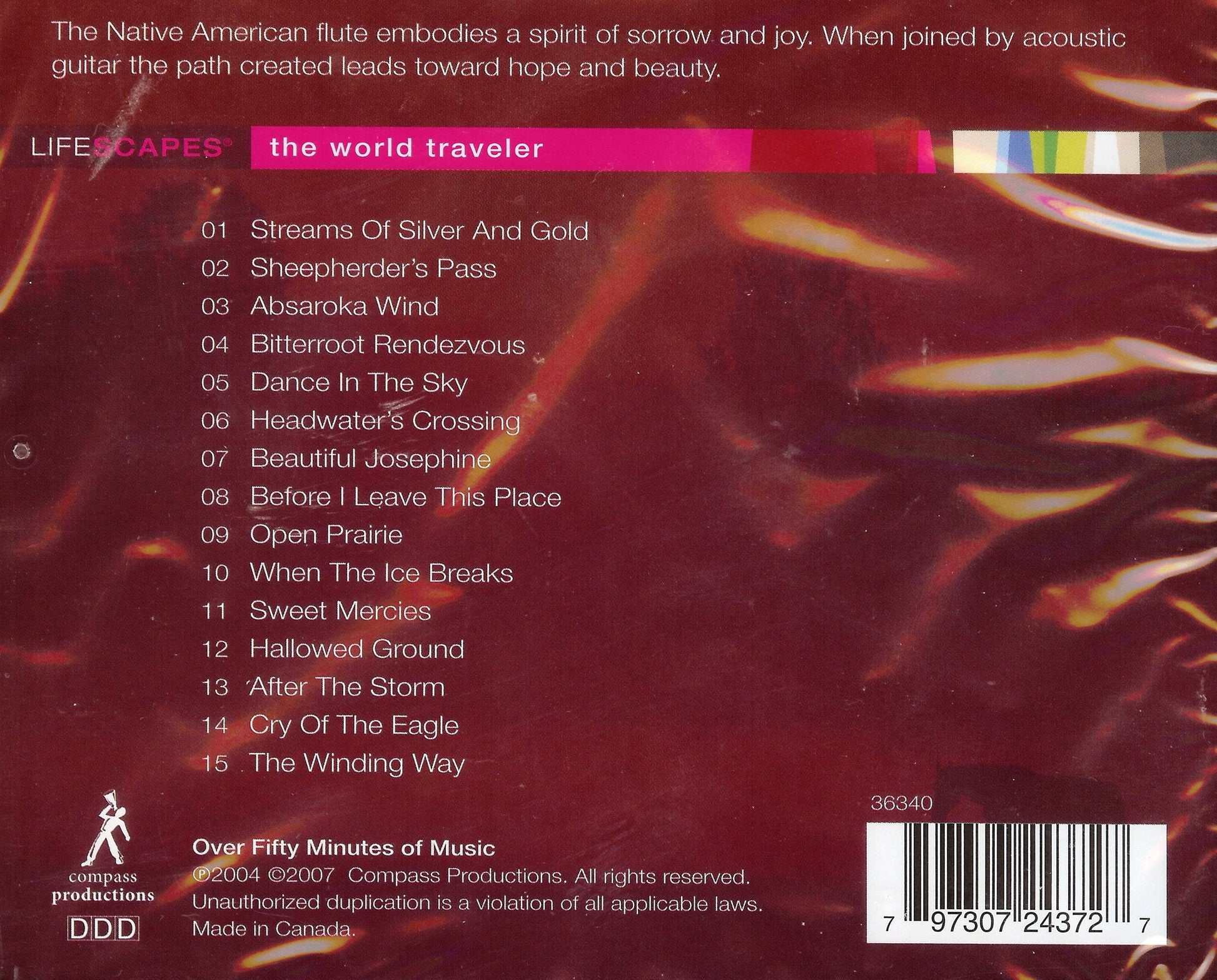 Native American Flute & Guitar: Lifescapes Sacred, Meditative Earth Music used book depot