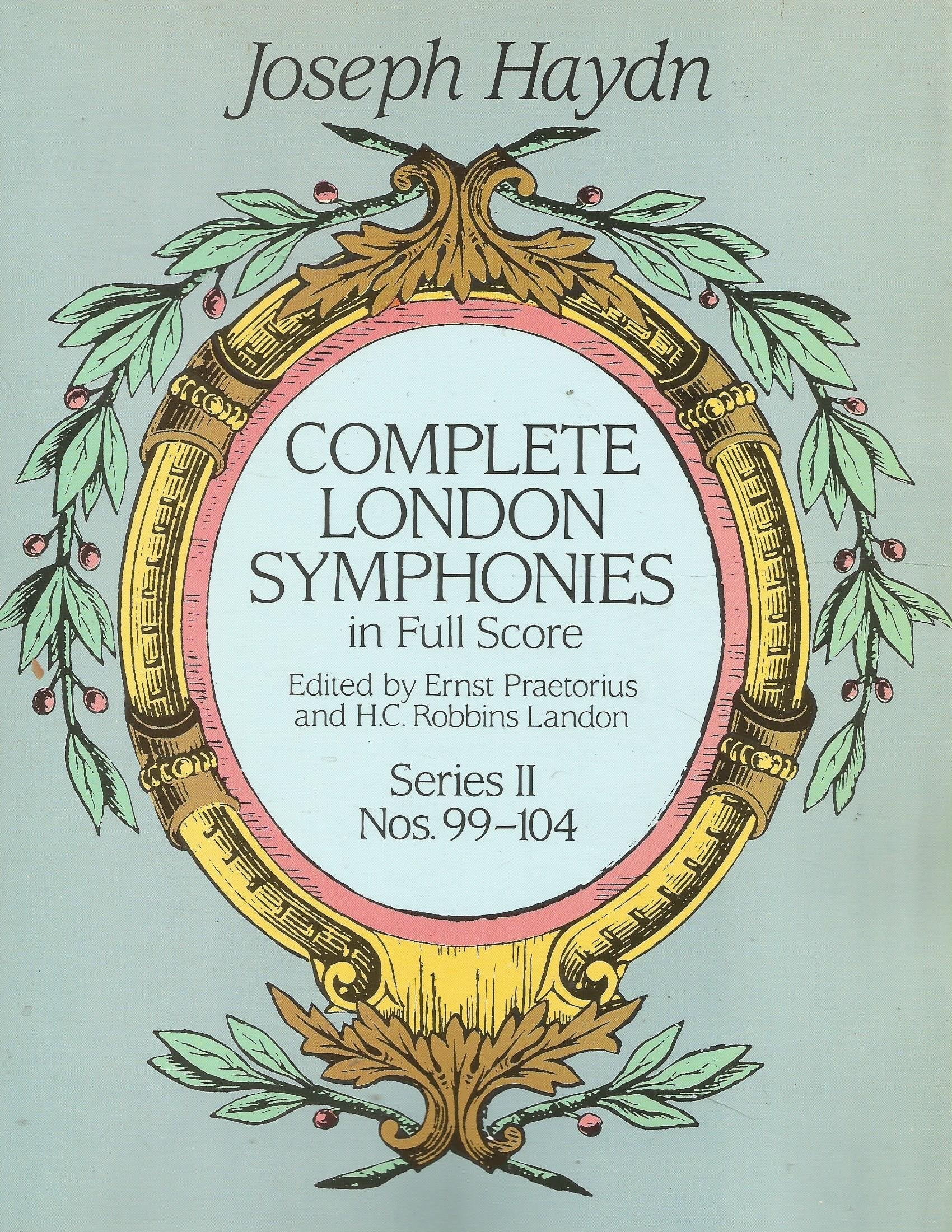 Complete London Symphonies in Full Score: Series II, Nos. 99-104 used book depot