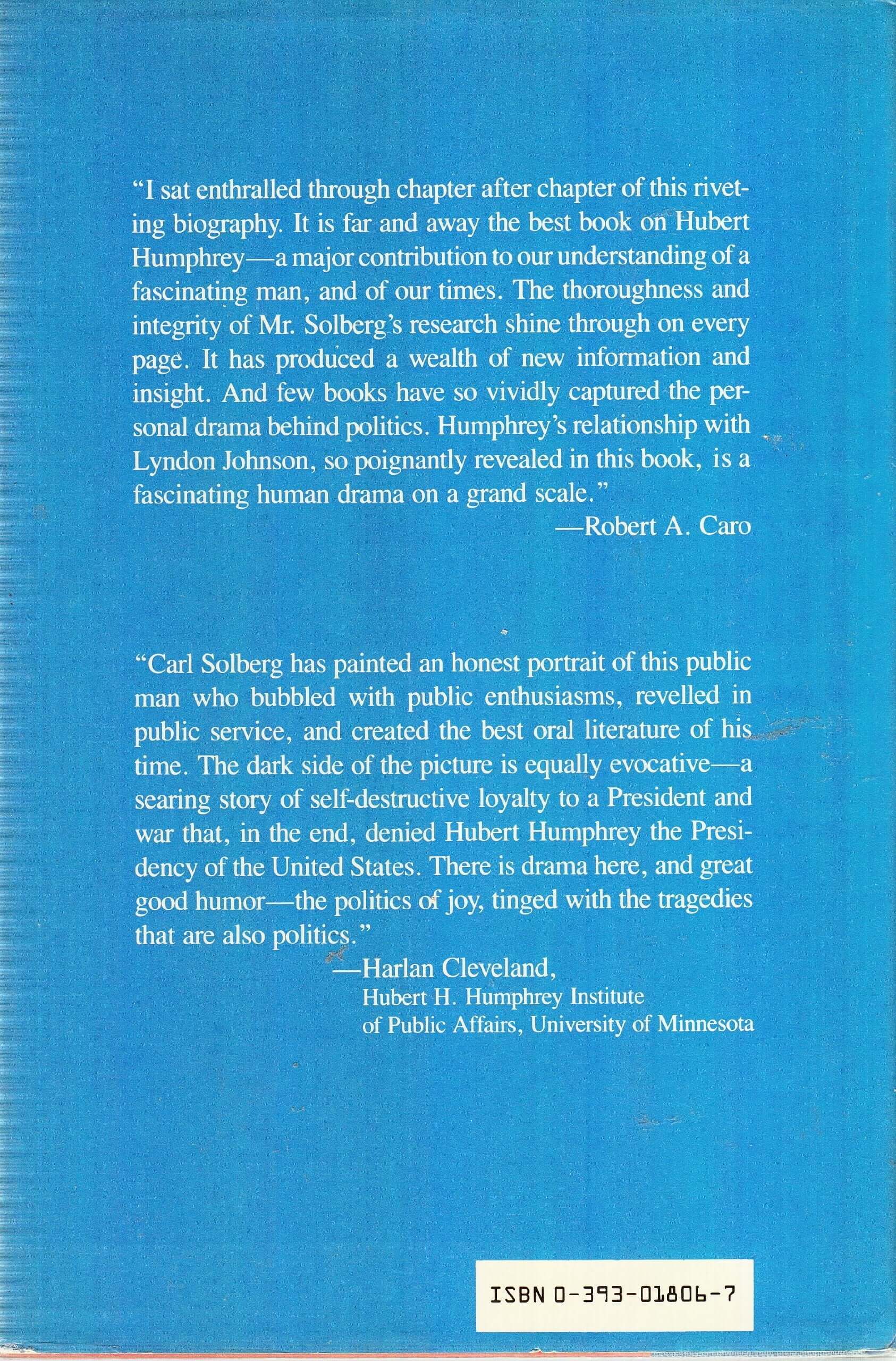 Hubert Humphrey: A Biography used book depot