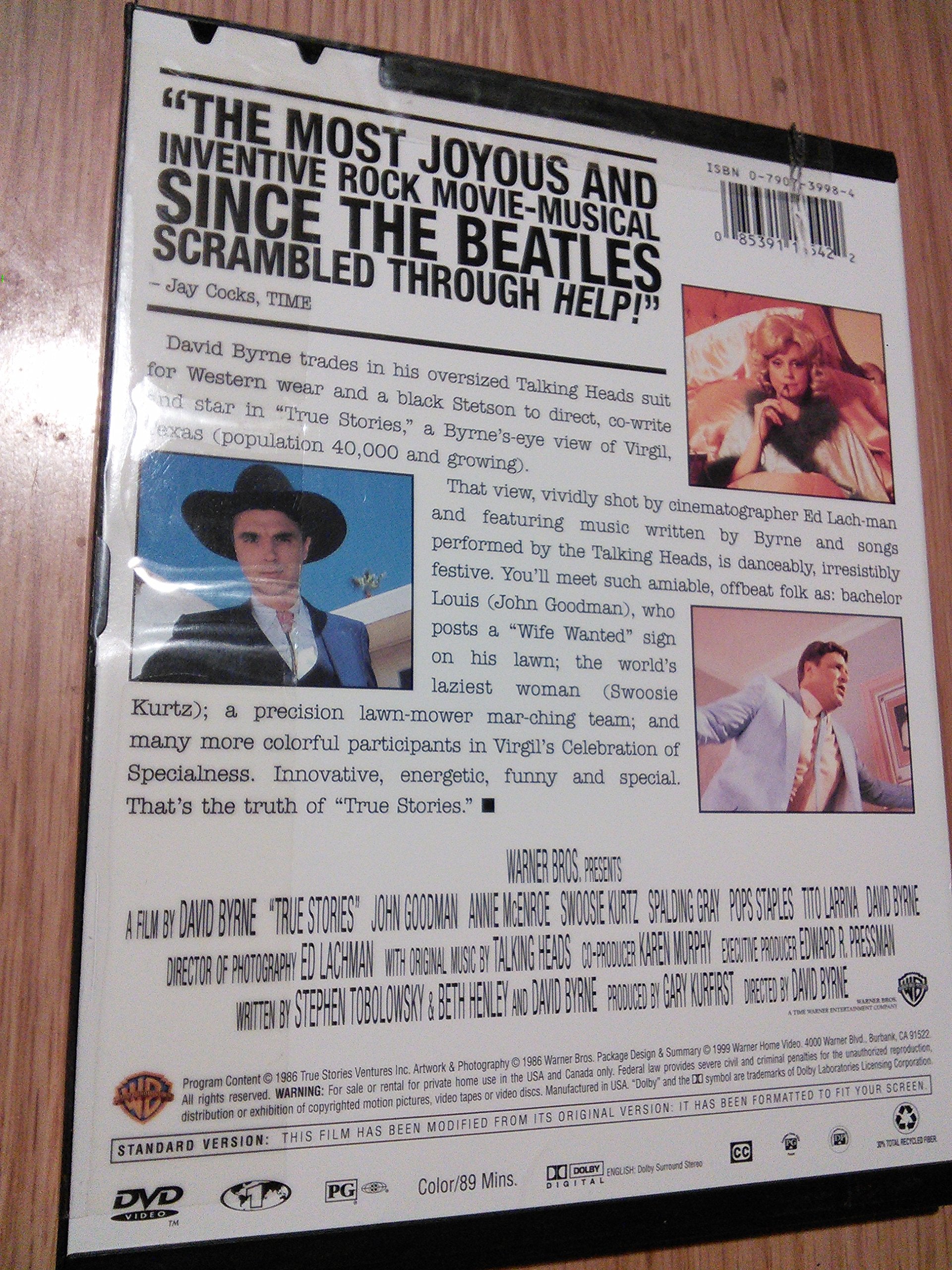 True Stories [DVD] used book depot