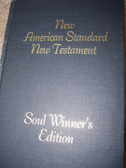 New American Standard New Testament Soul Winner's Edition used book depot