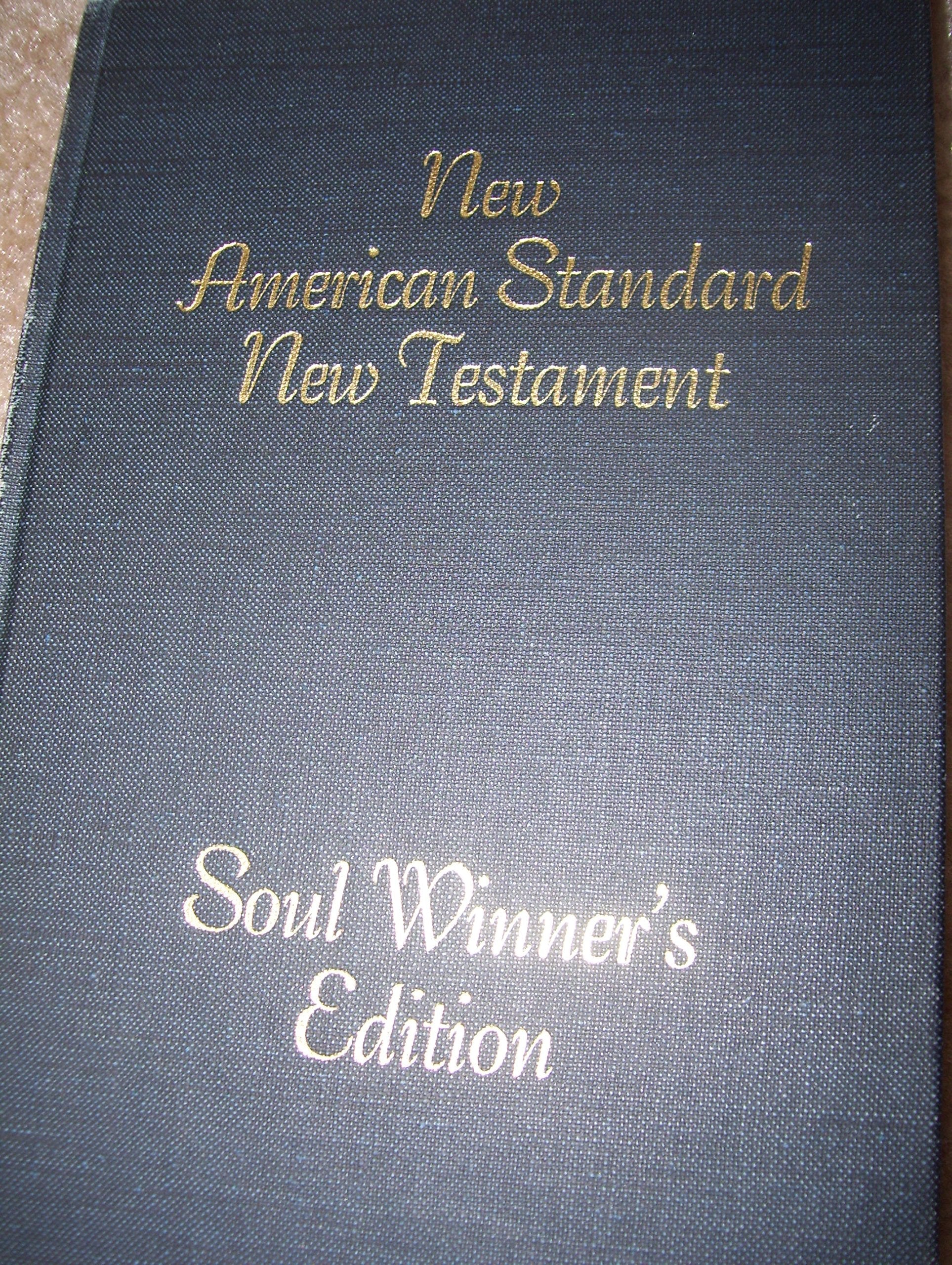 New American Standard New Testament Soul Winner's Edition used book depot