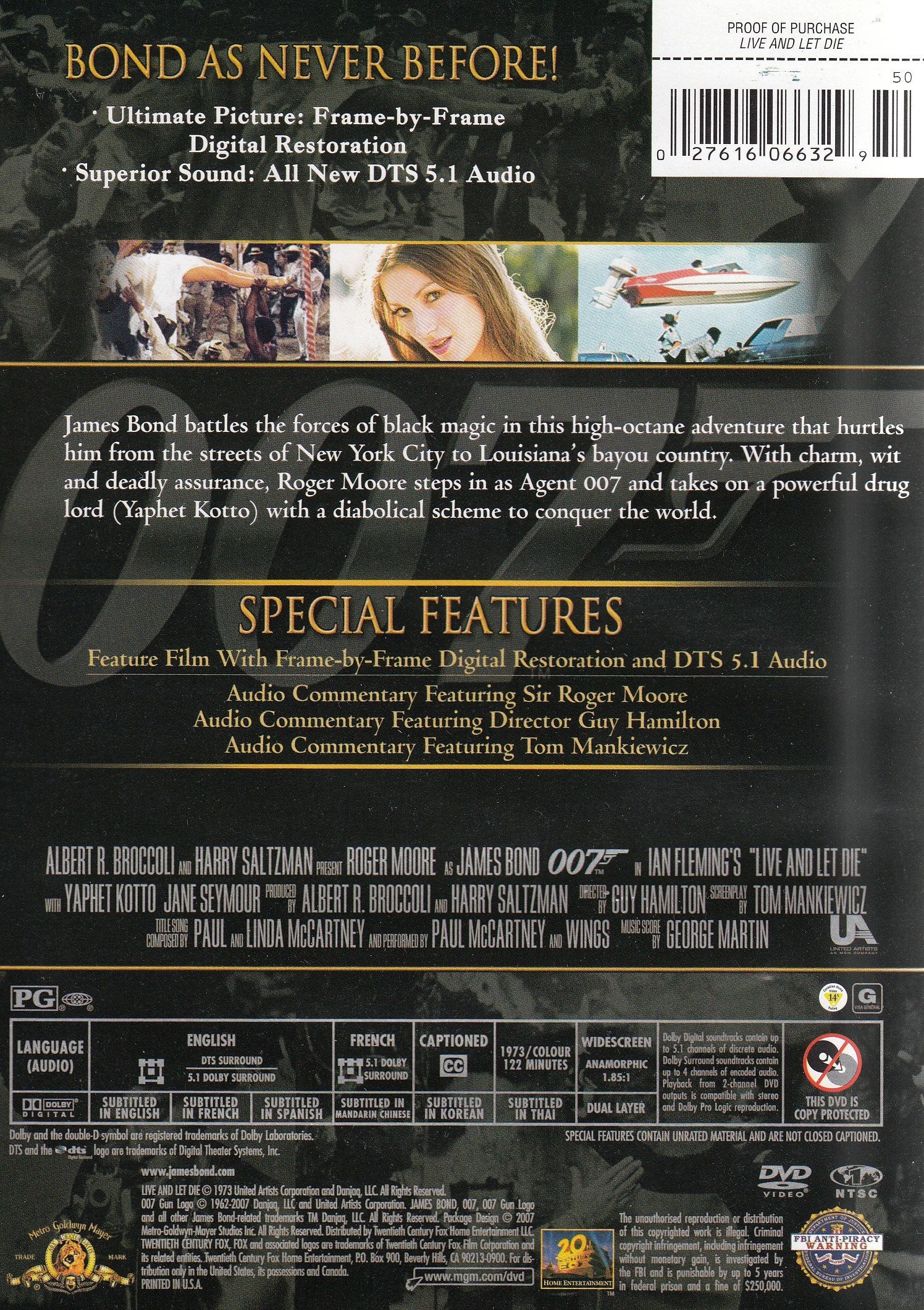 Live and Let Die 007 (Dvd) (2012)