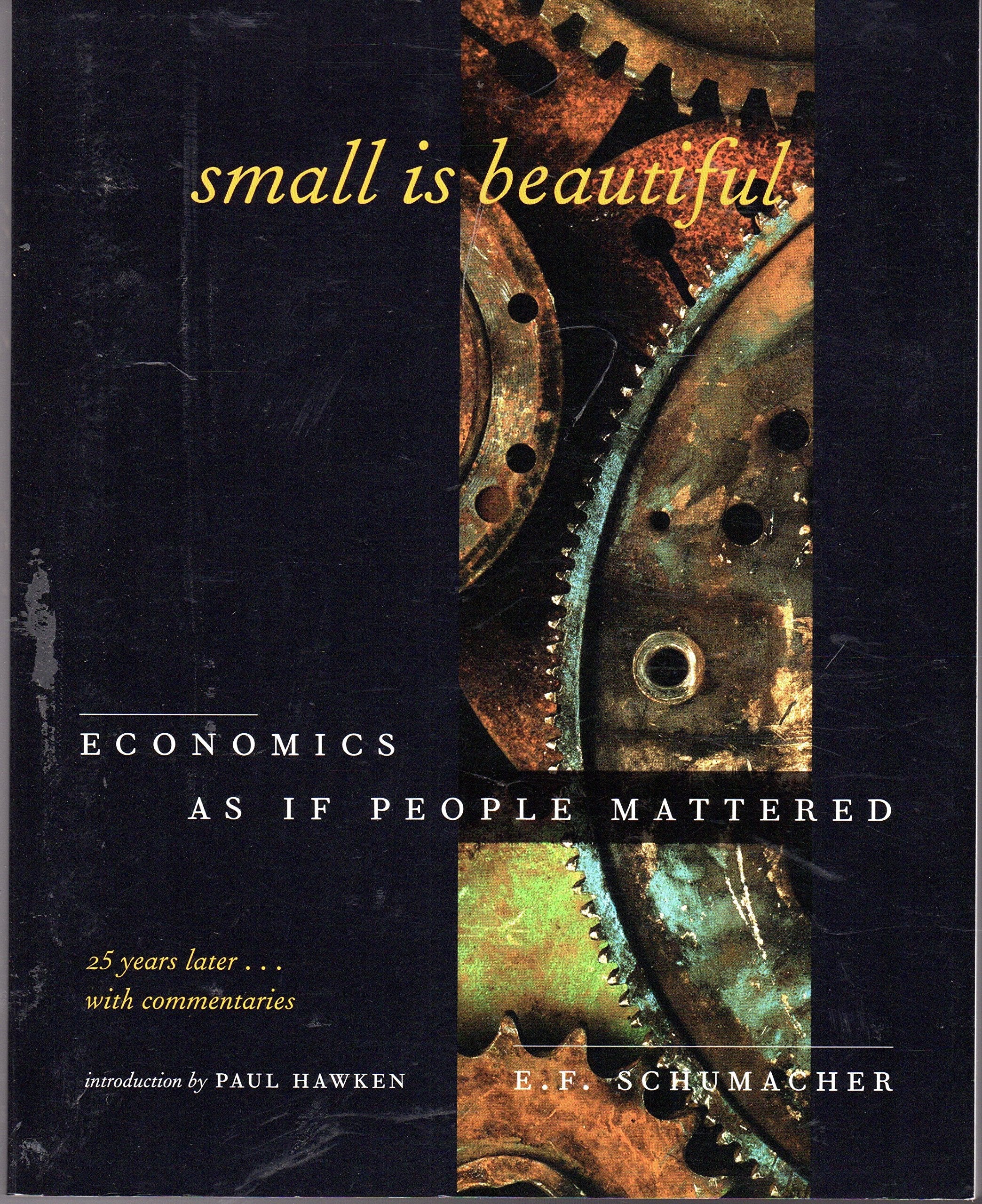 Small Is Beautiful, 25th Anniversary Edition: Economics As If People Mattered: 25 Years Later . . . With Commentaries used book depot