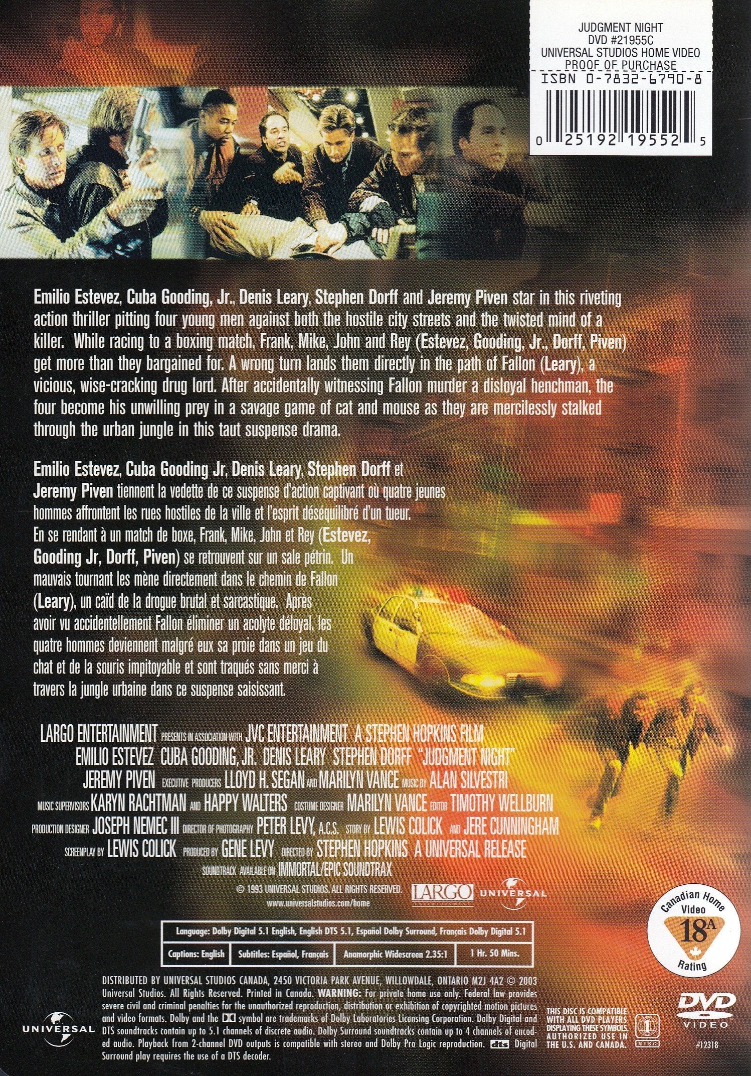 Judgment Night [DVD] used book depot